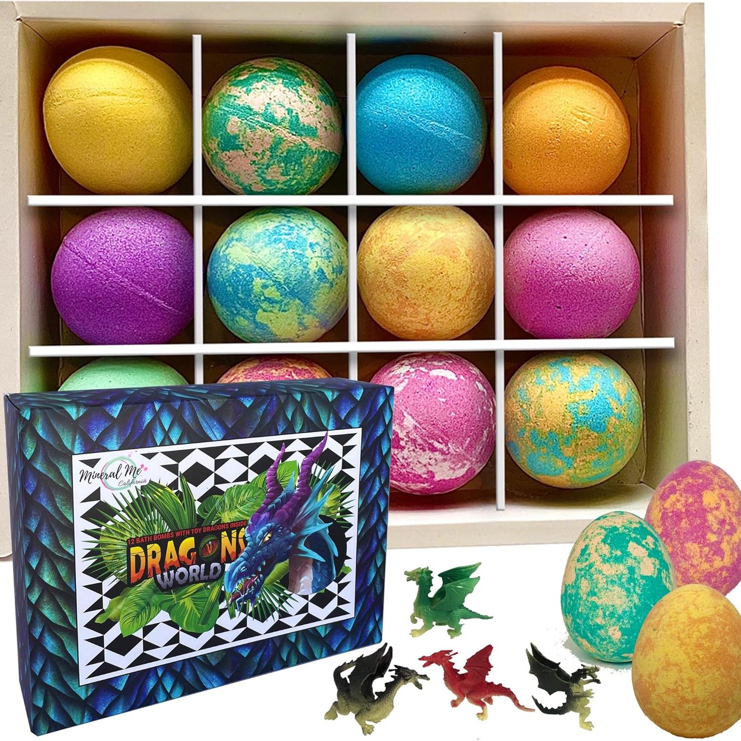 Bombas de Baño para Niños Mineral Me - 12 Burbujas con Juguetes