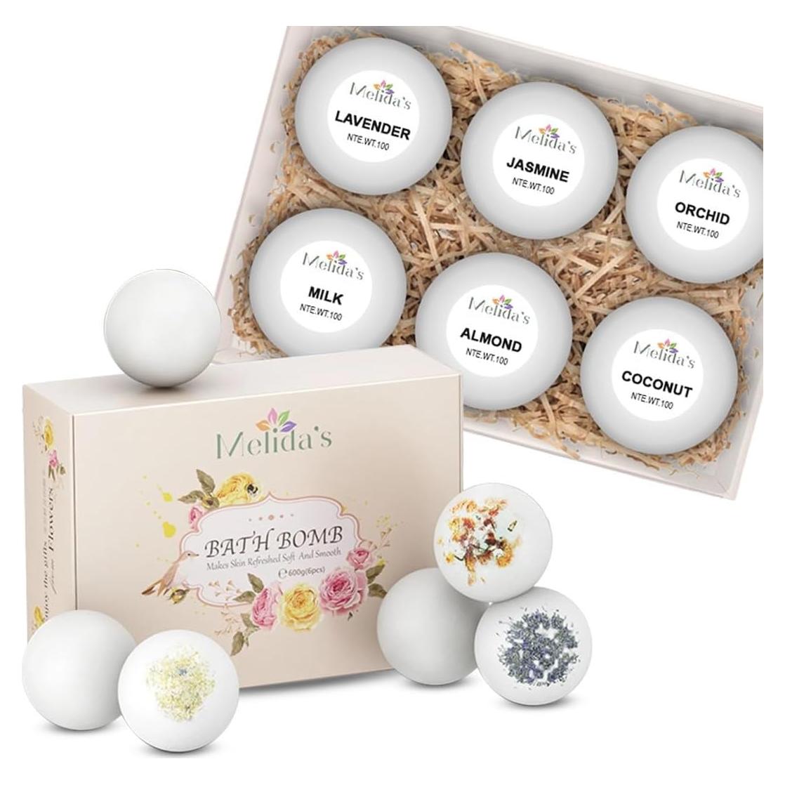 Pack de 6 Bombas de Baño Veganas Melida's - 100g cada una