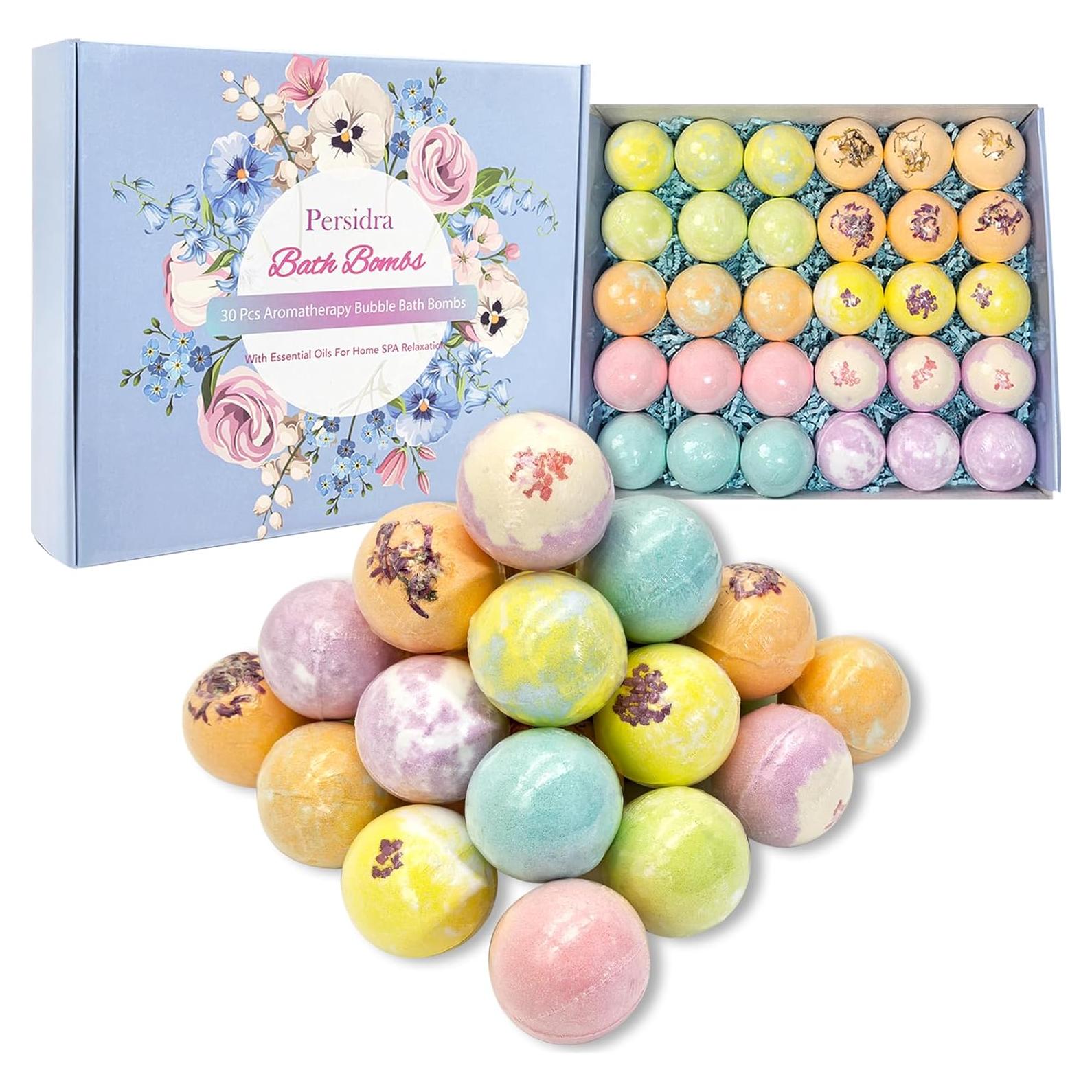 Set de 30 Bombas de Baño Persidra con Aceites Esenciales