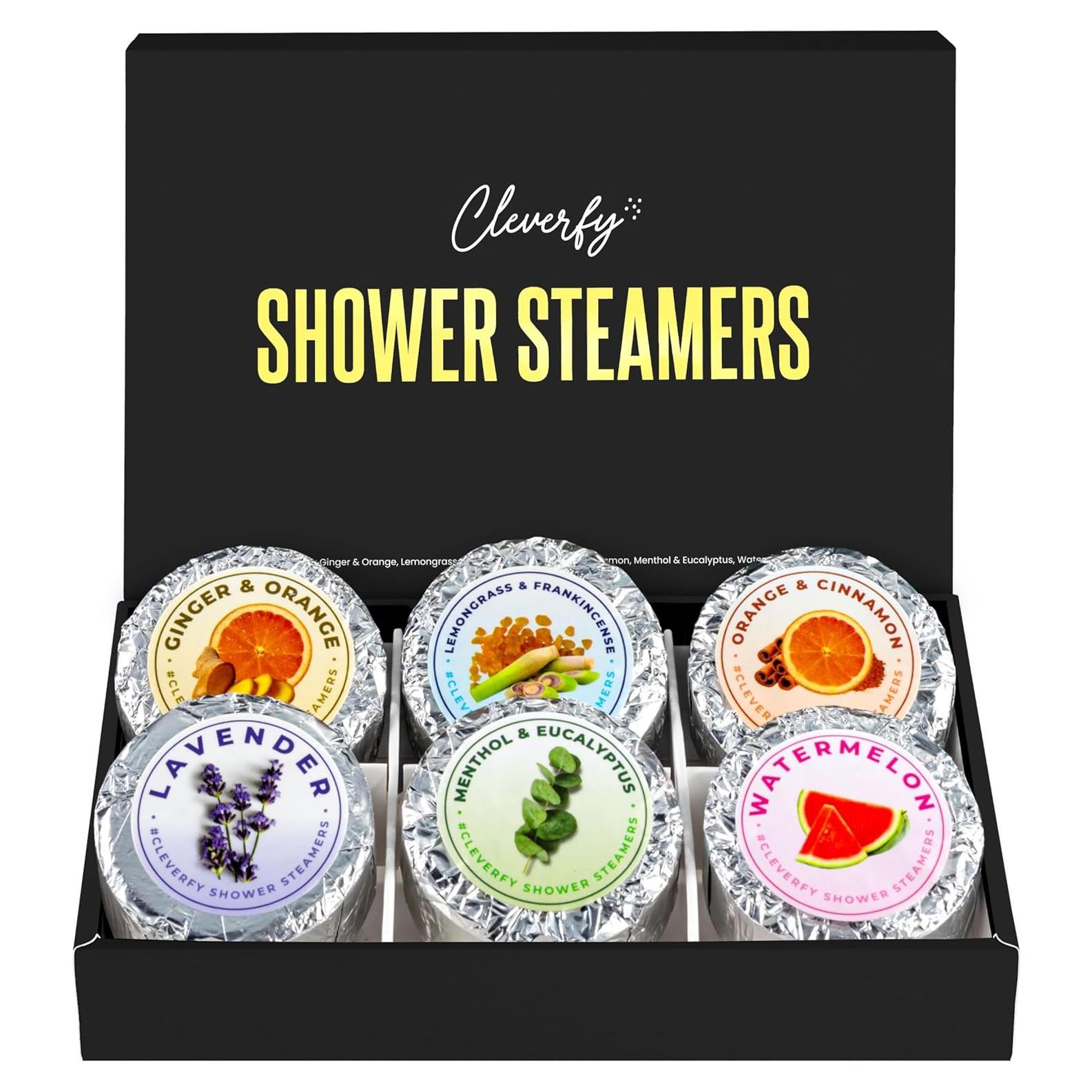 Bombas de Ducha Aromaterapia Cleverfy para Hombres - 6 Tabletas