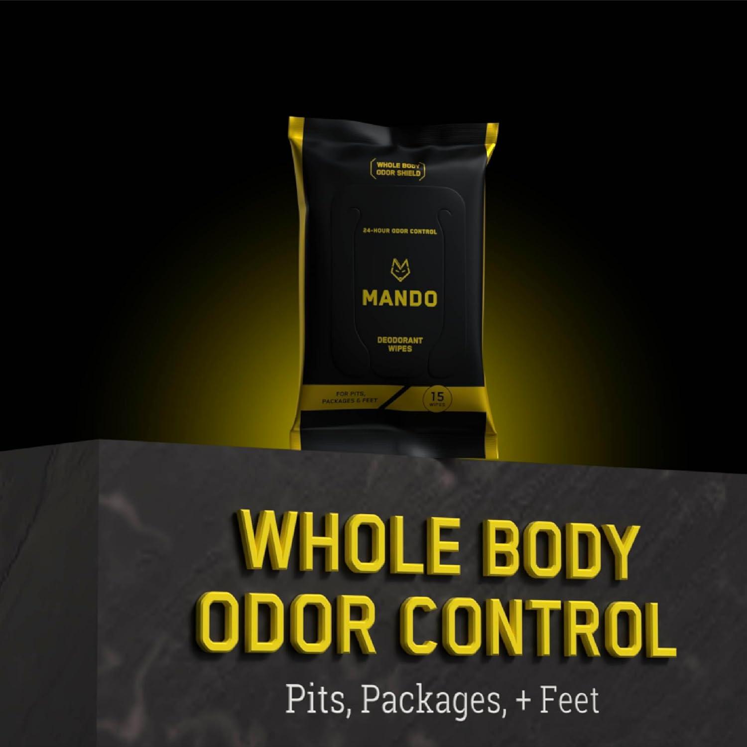 Toallitas Desodorantes Mando - Control Olores 24h - 15 Unidades