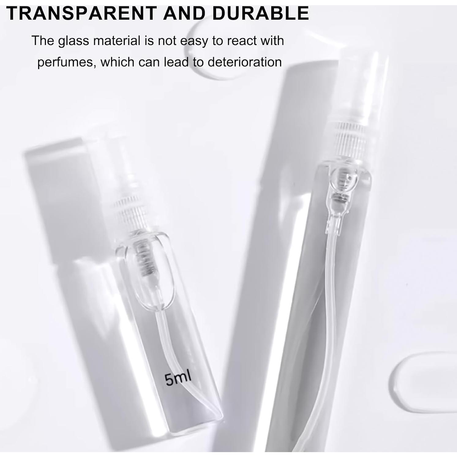 Botellas de Spray Rellenables AxiyanX 5ml - 10 Pcs Vidrio