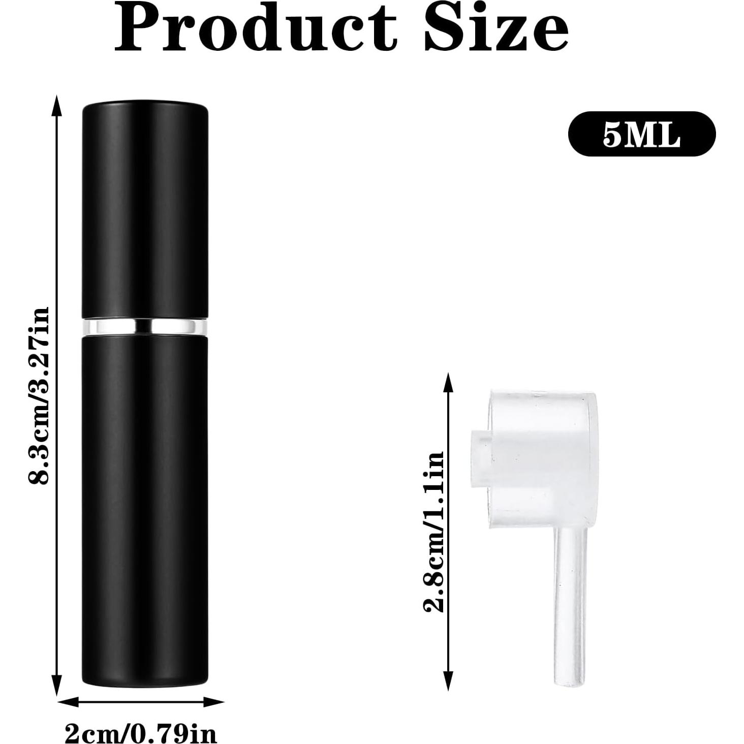 35 Botellas de Perfume Recargables 5ml WLLHYF Multicolor