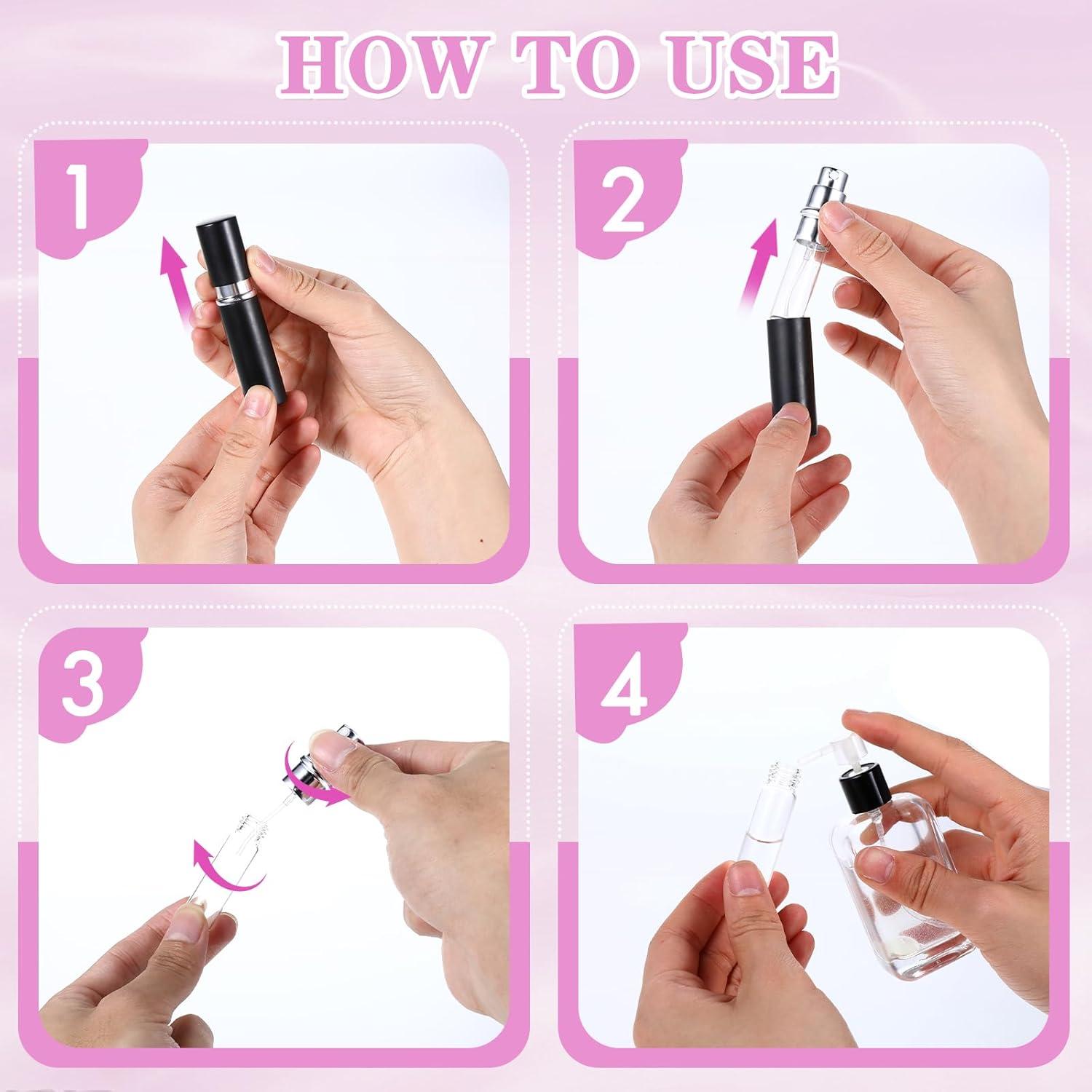 35 Botellas de Perfume Recargables 5ml WLLHYF Multicolor