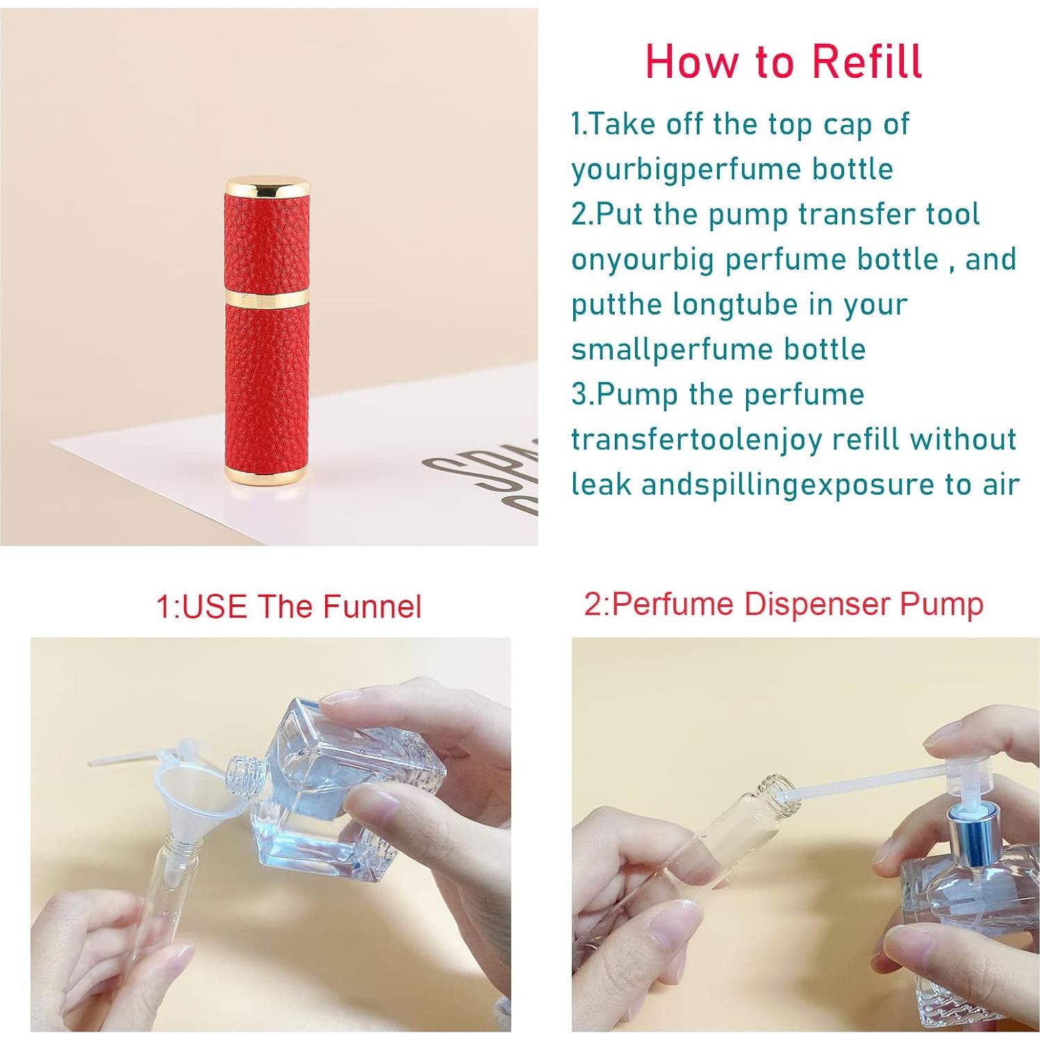 Set 2 Botellas Atomizadoras de Perfume Sinyutia 5ml Rellenables