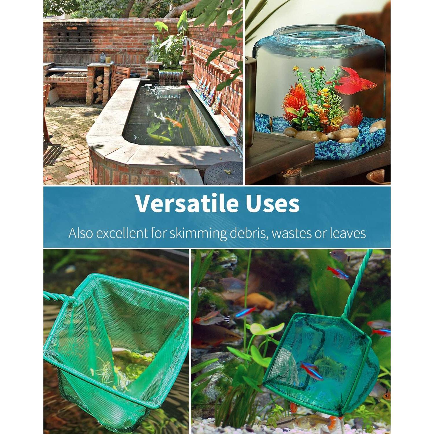 Red de Acuario Pawfly 10 cm Cuadrada con Mango de Metal