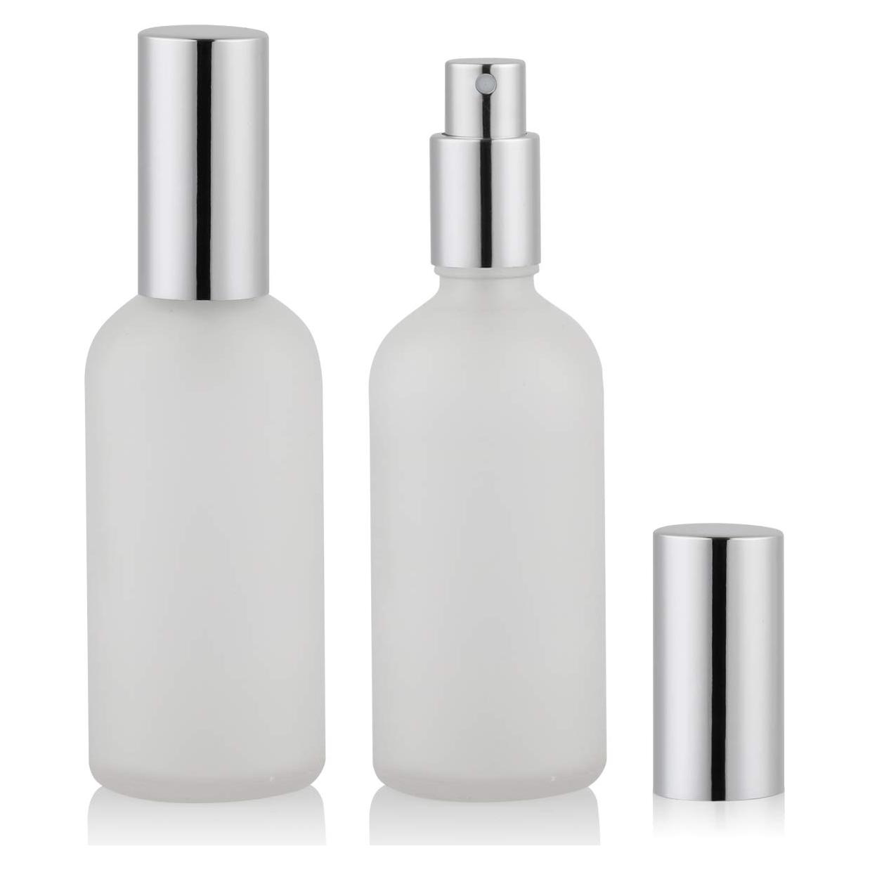 Botellas de Spray de Vidrio Esmerilado 100ml - 2 Pack con Accesorios