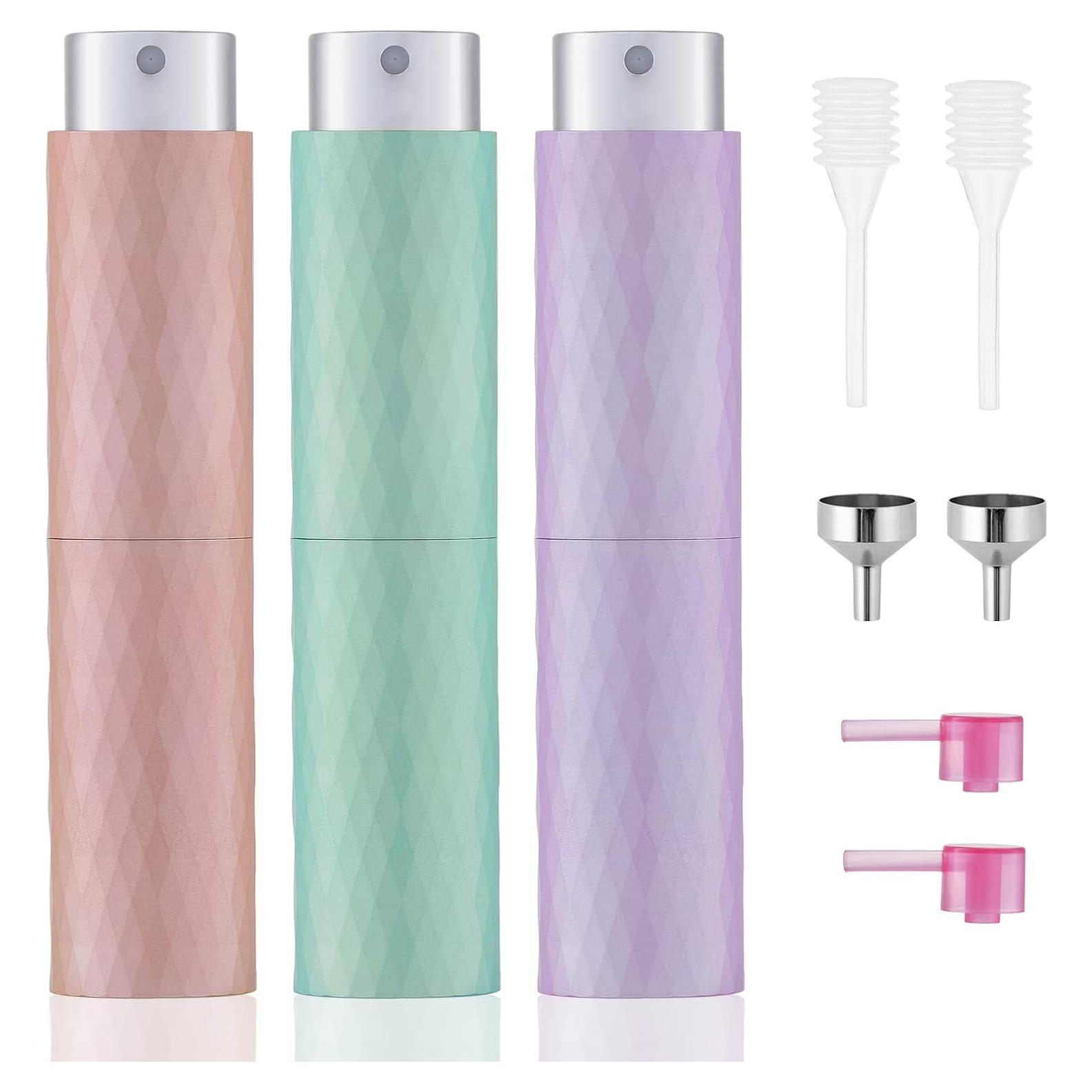 Atomizador de Perfume Tekson 8ML Recargable (3 PCS) Aluminio