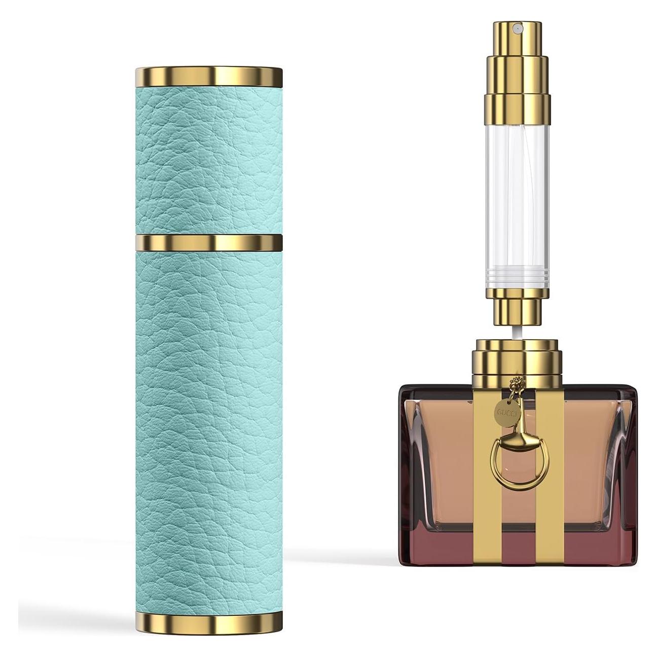 Botella de Perfume Rellenable FENHON 5ml Azul A Prueba de Fugas