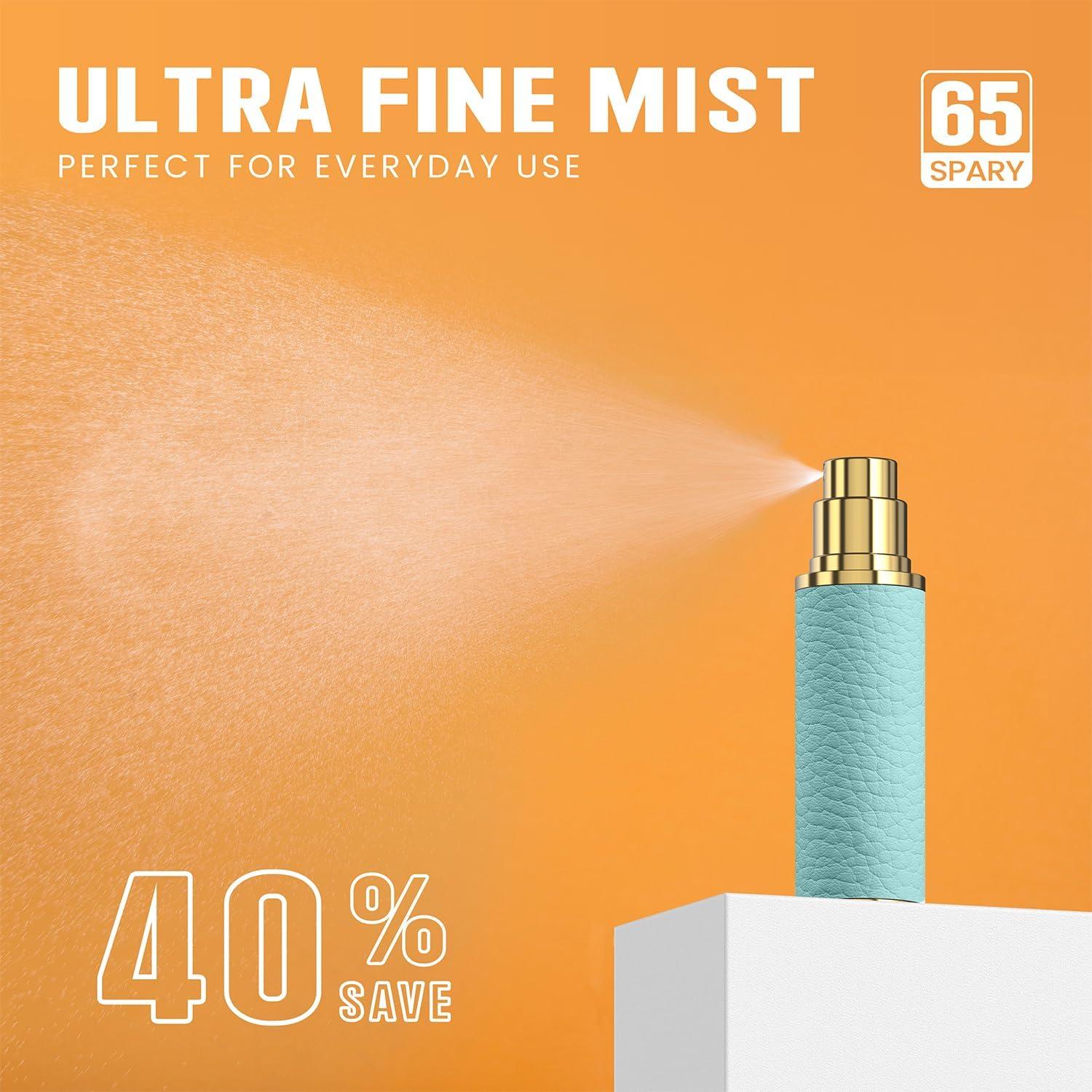 Botella de Perfume Rellenable FENHON 5ml Azul A Prueba de Fugas