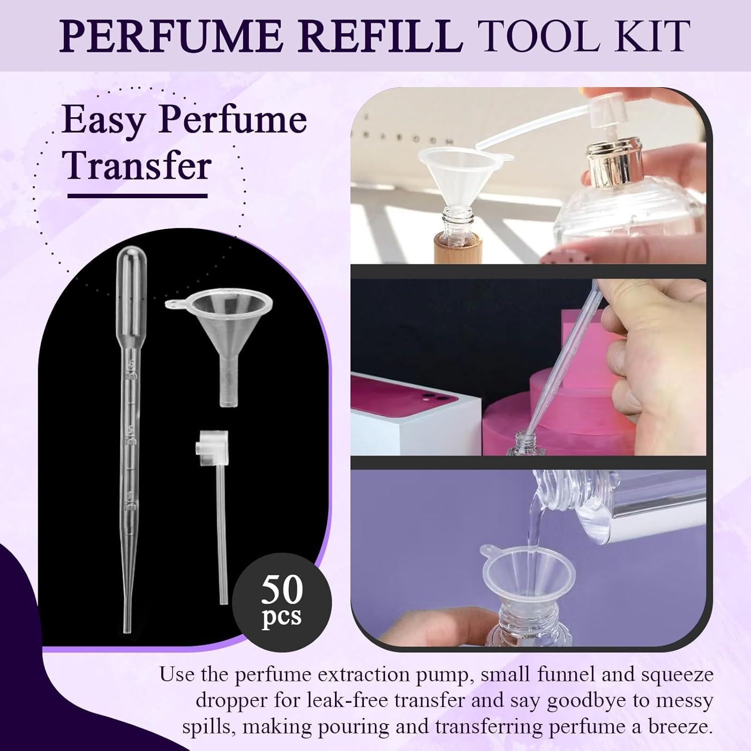 Kit de Recarga de Perfume ChaserRoad 50 Piezas - Embudos y Cuentagotas