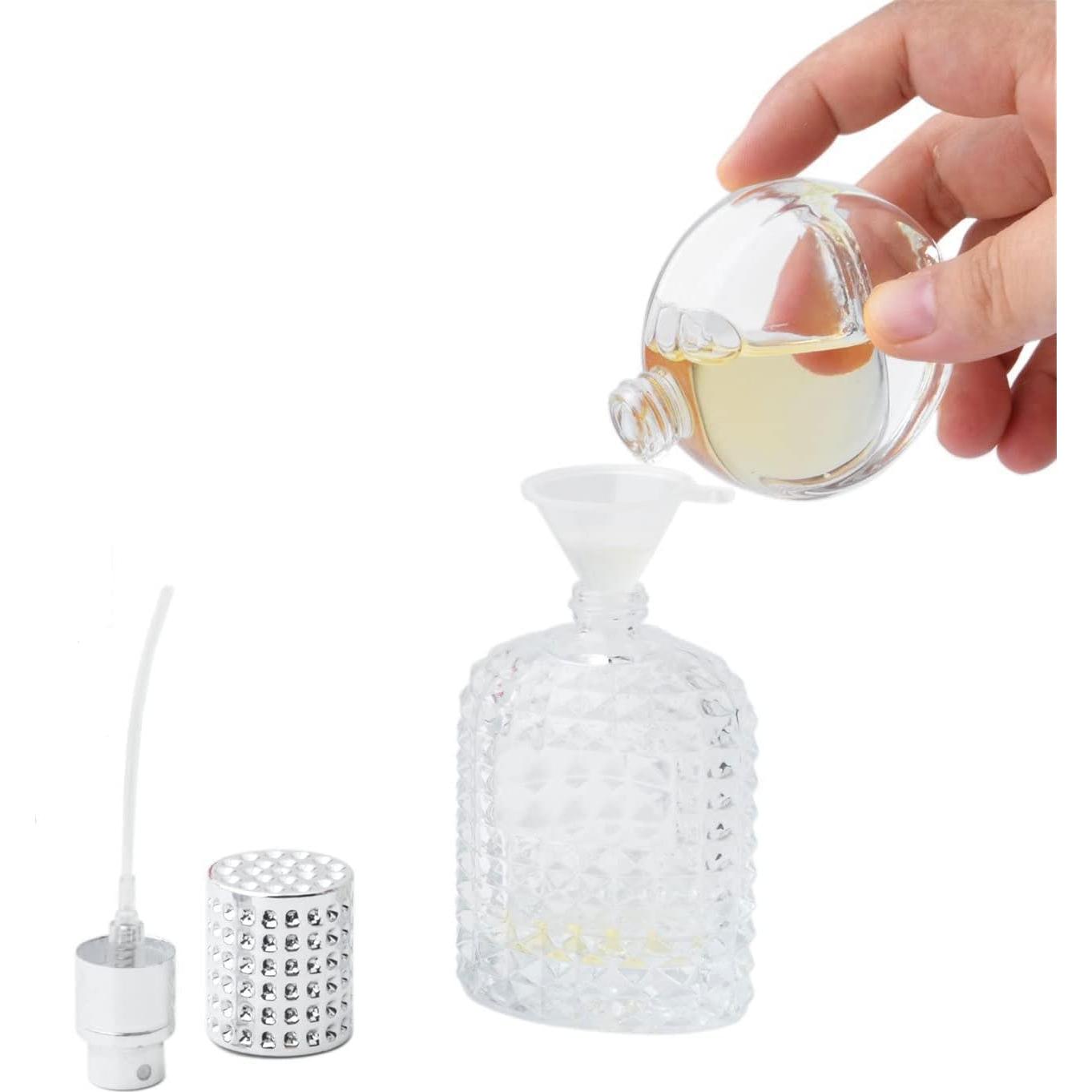 Botella de Atomizador de Perfume JJKMALL 50ml Vidrio Grueso