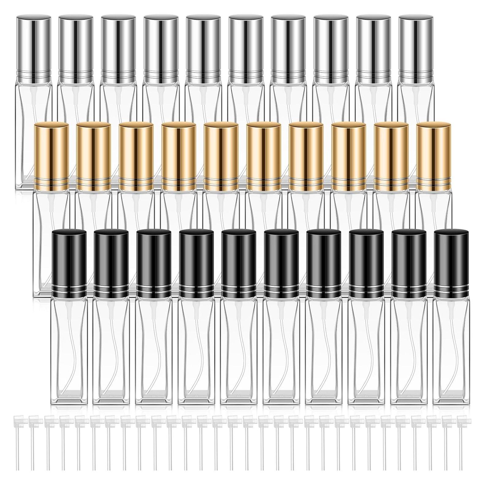 30 Botellas de Perfume de Vidrio Reutilizables 20 ml Domensi