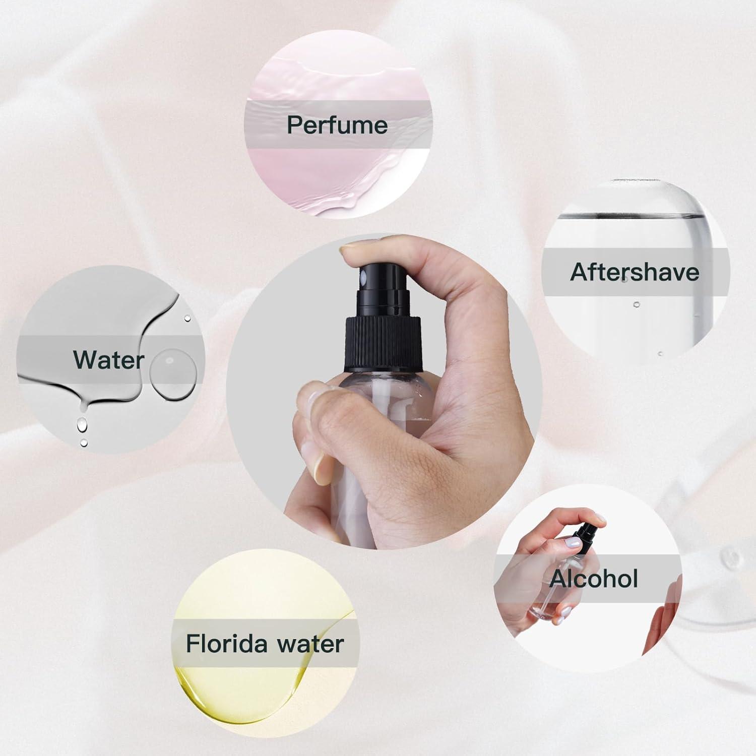 10 Botellas Spray 60ml Lisapack Transparentes Viaje