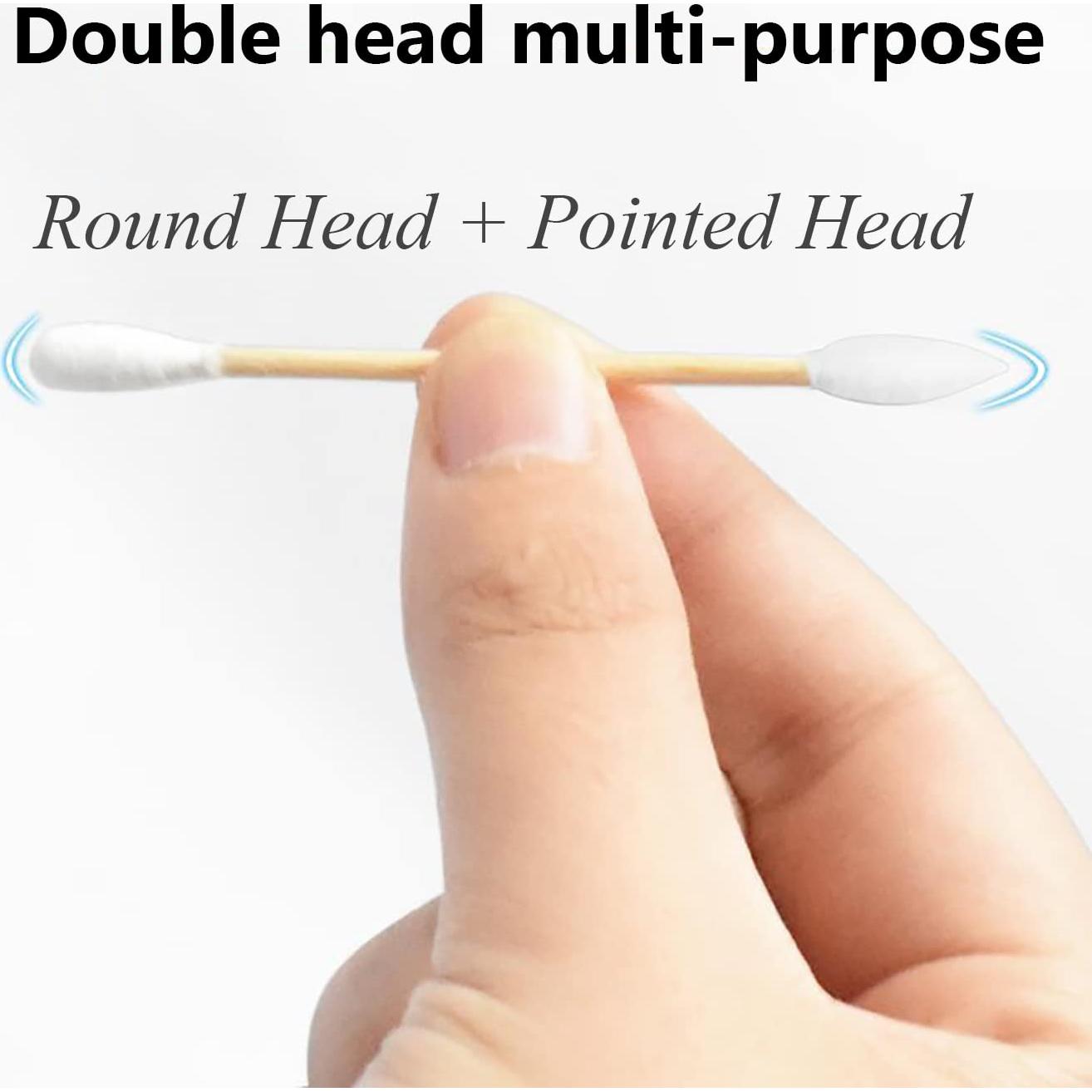 Bastones de Algodón de Bambú Orgánico - 1000 Piezas Biodegradables