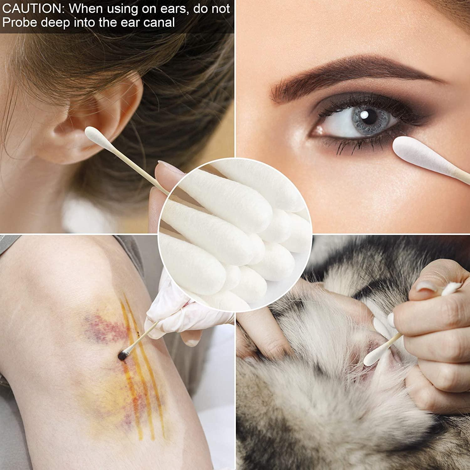 Bastones de Algodón de Bambú Orgánico - 1000 Piezas Biodegradables