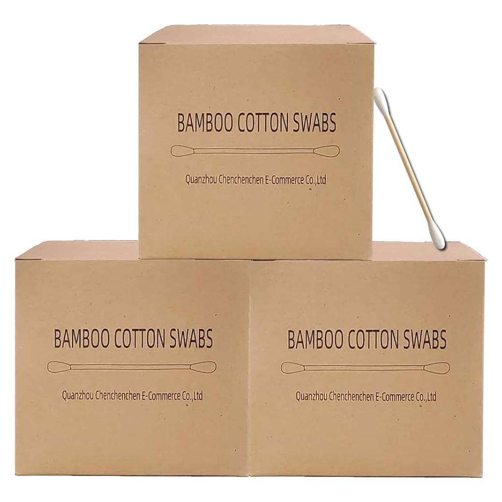 Hisopos de Algodón Biodegradables 1125pcs 7.37cm Madera