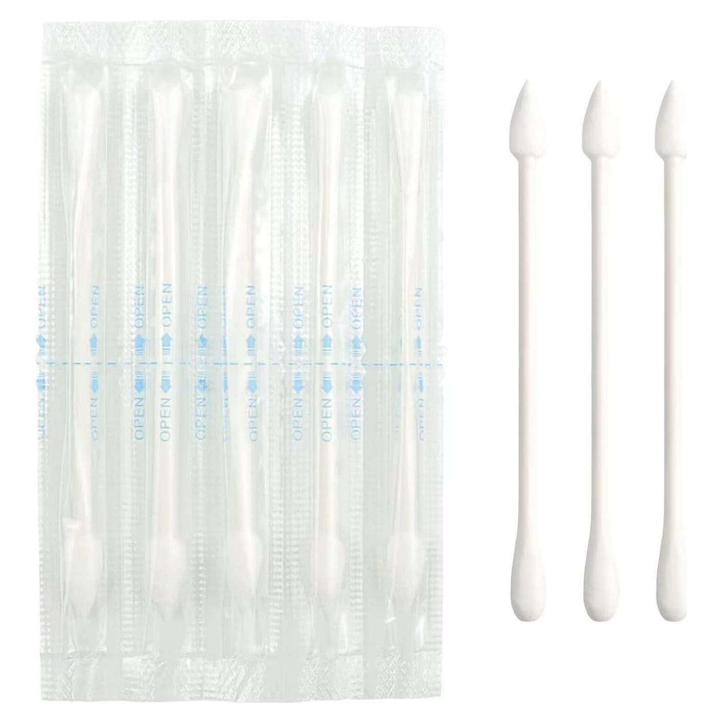 Hisopos de Algodón Sppry 100 Unidades Doble Punta Estériles