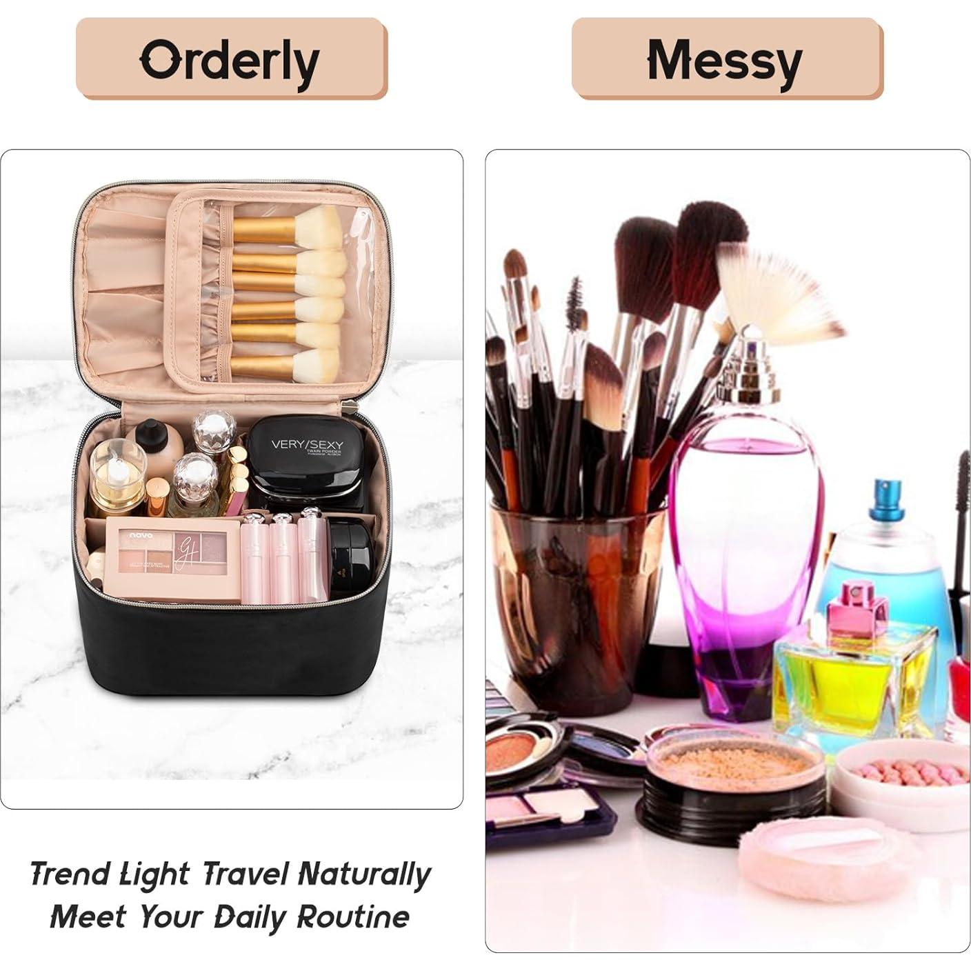 Bolsa de Maquillaje OCHEAL Pequeña Negra 22.6x16.8x16.5cm