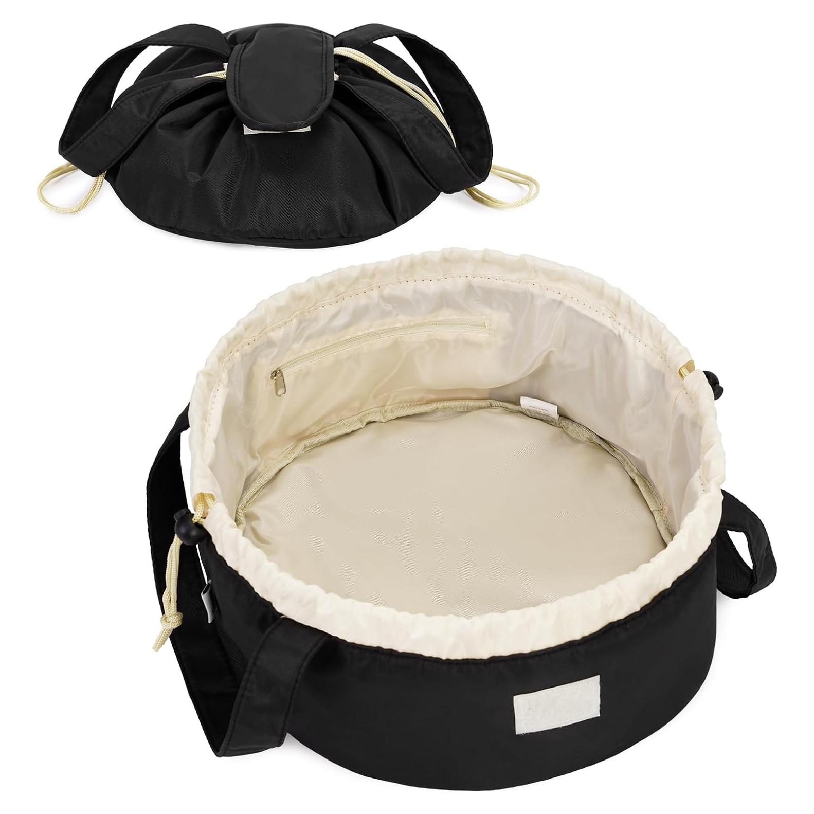 Bolsa de Maquillaje Narwey Grande Negra 28x16x30cm Impermeable