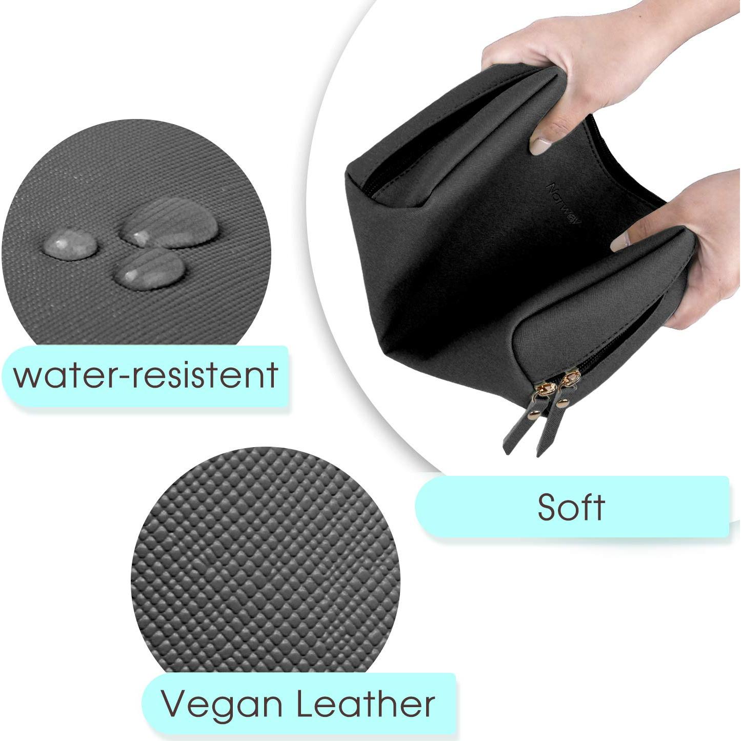 Bolsa de Maquillaje Narwey Grande Negra Organizador de Viaje