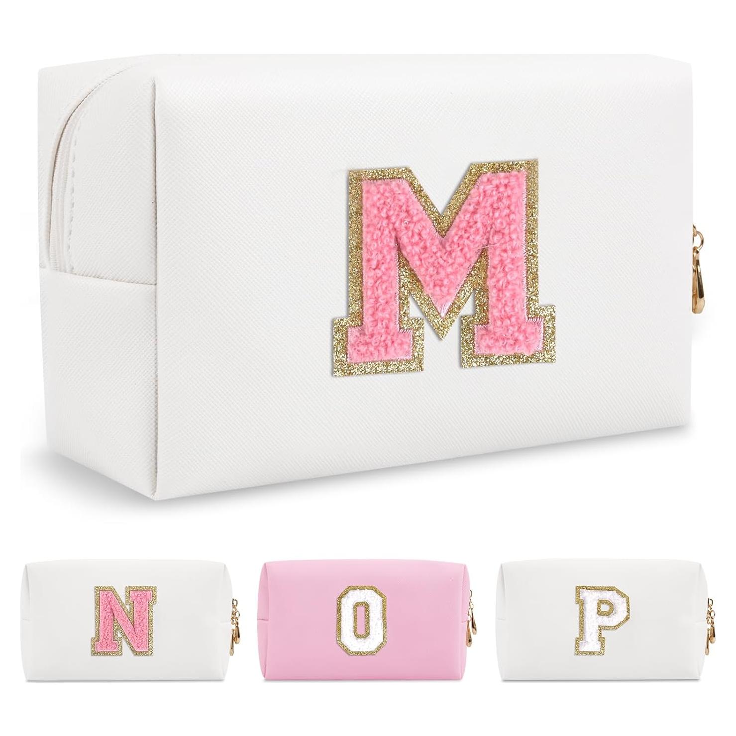 Bolsa de Maquillaje Personalizada ChaoGreat Letra M Blanca