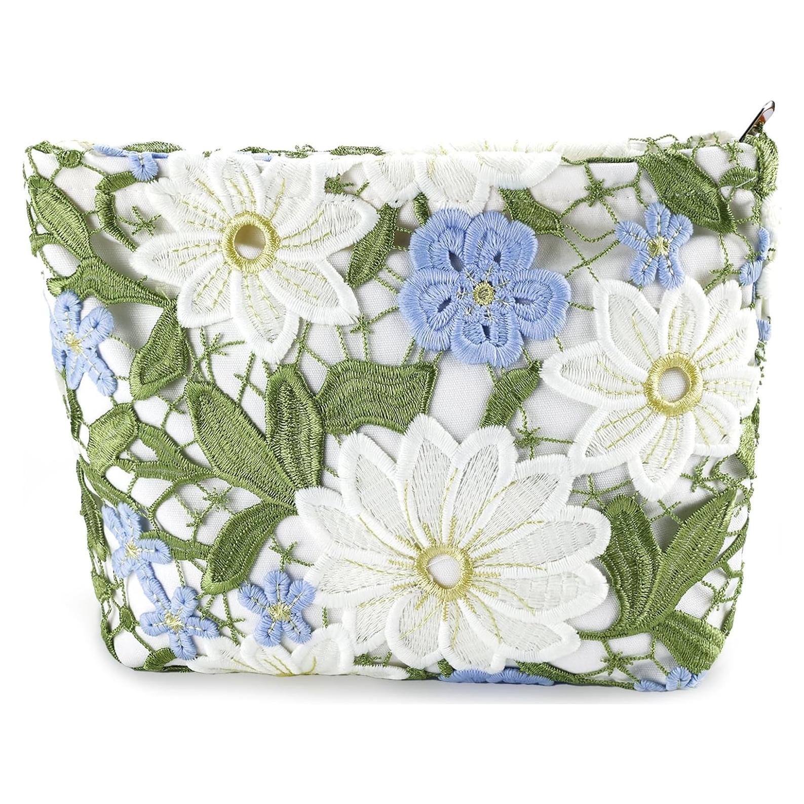 Bolsa de Maquillaje Floral URSKYTOUS 25.4x18.1 cm Ligera