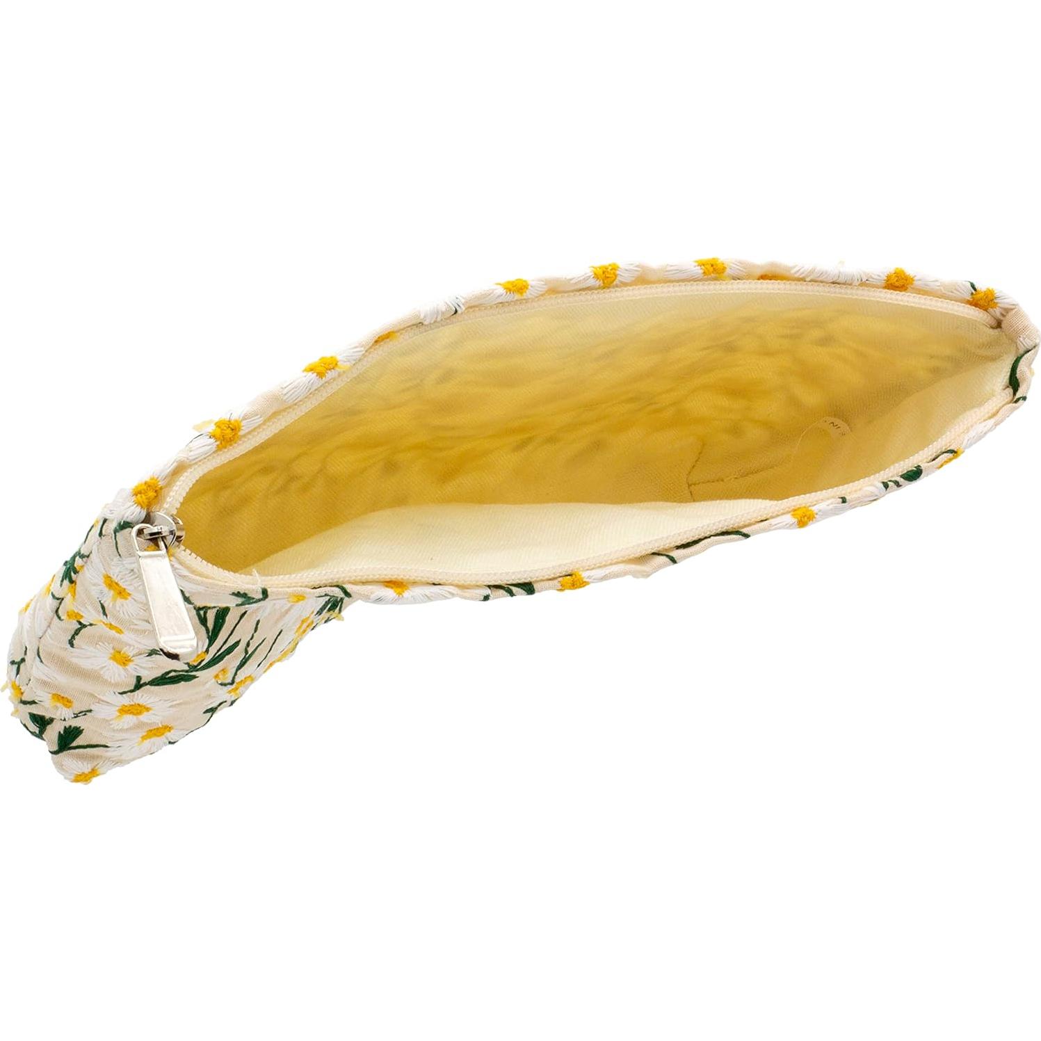 Neceser Cosmético Grande PAZIMIIK Lona Blanca 26x18 cm