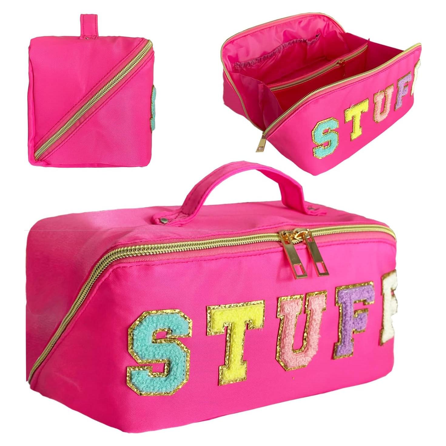 Bolsa de Maquillaje Stoney Clover de Nylon Rosa 28x13x13 cm