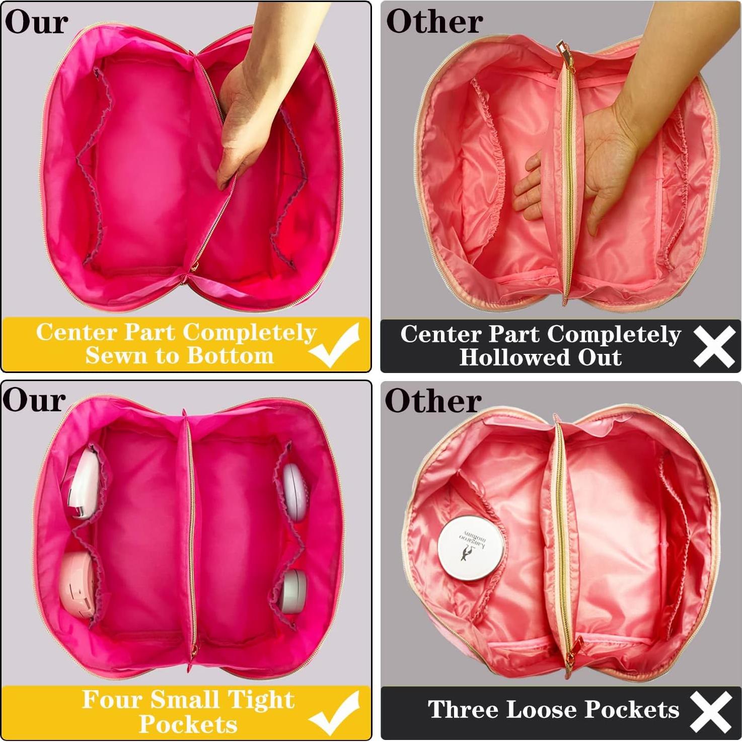 Bolsa de Maquillaje Stoney Clover de Nylon Rosa 28x13x13 cm