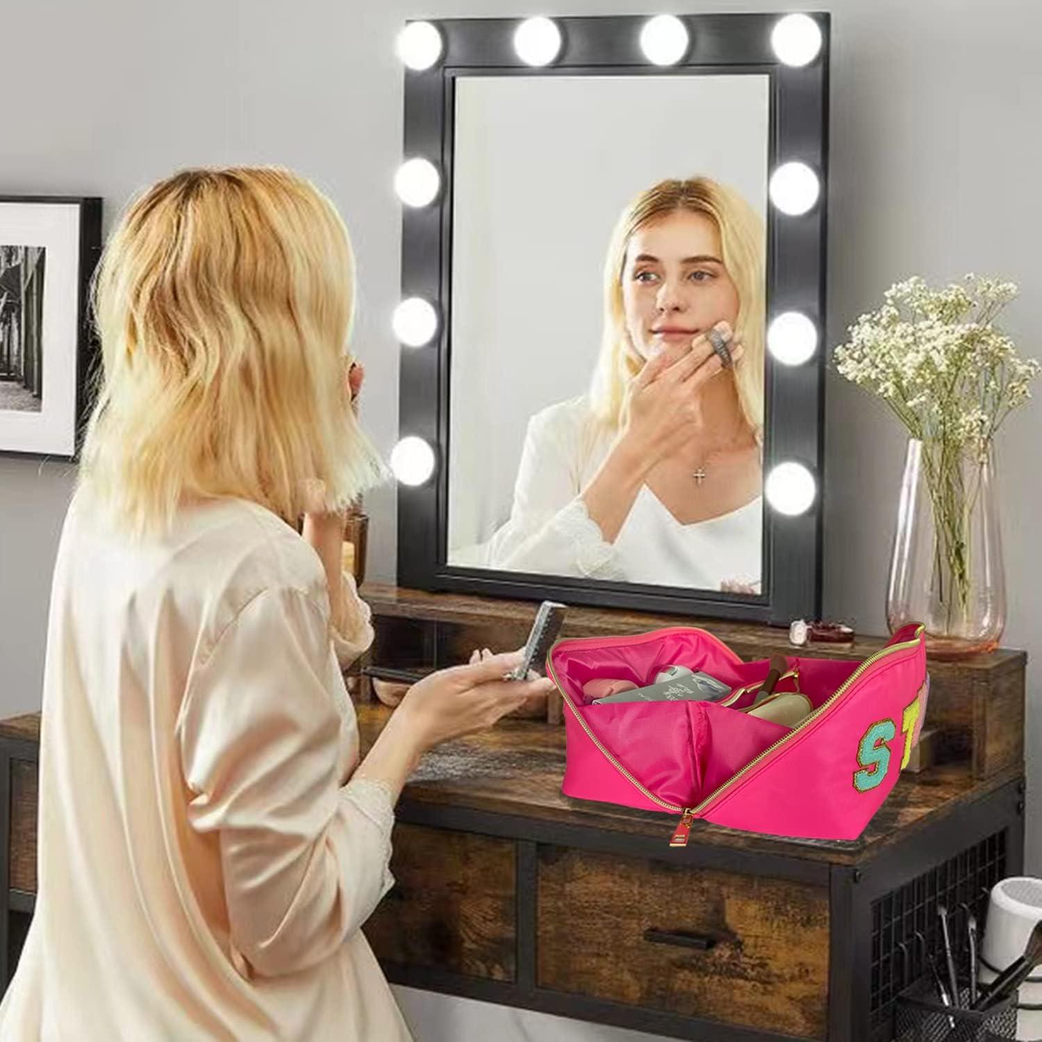 Bolsa de Maquillaje Stoney Clover de Nylon Rosa 28x13x13 cm