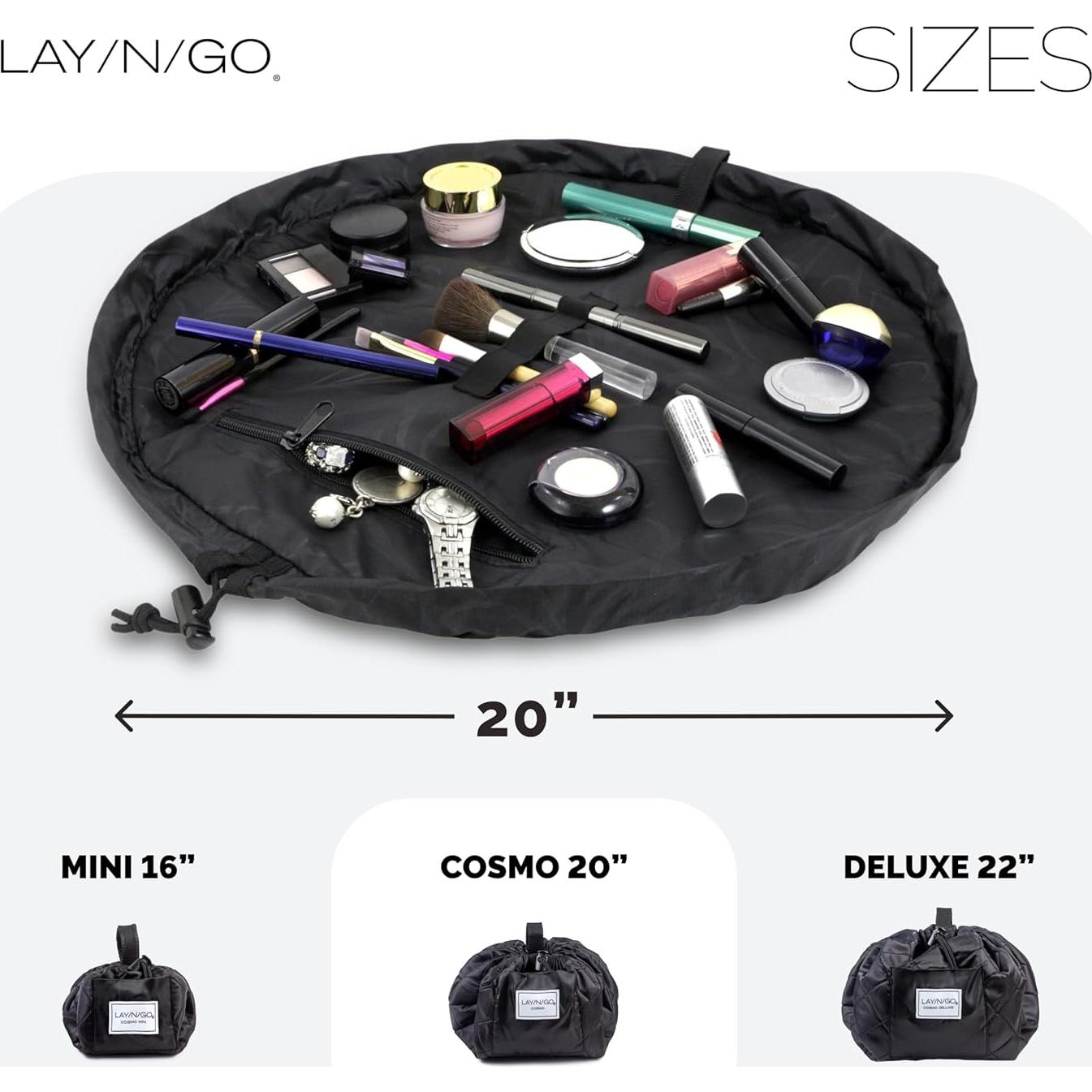 Bolsa de Cosméticos Lay-n-Go Cosmo 50.8 cm Negra Lavable