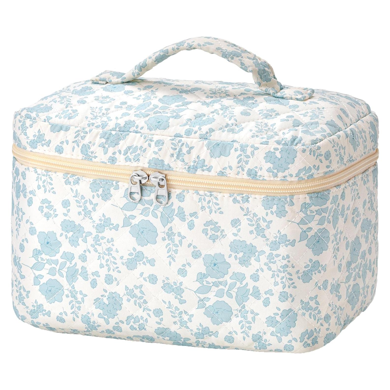 Bolsa de Maquillaje Acolchada HBselect - Algodón Grande Floral