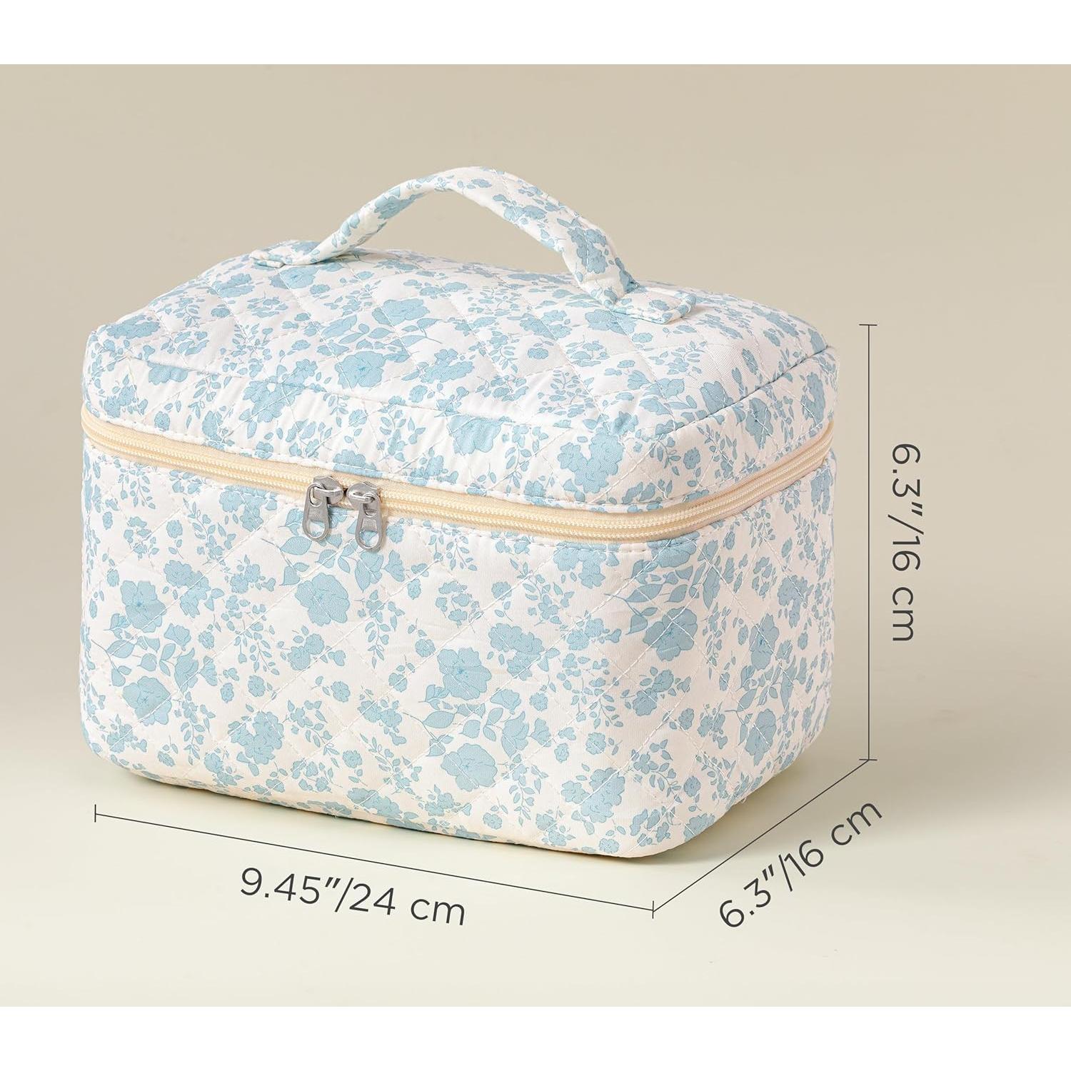 Bolsa de Maquillaje Acolchada HBselect - Algodón Grande Floral