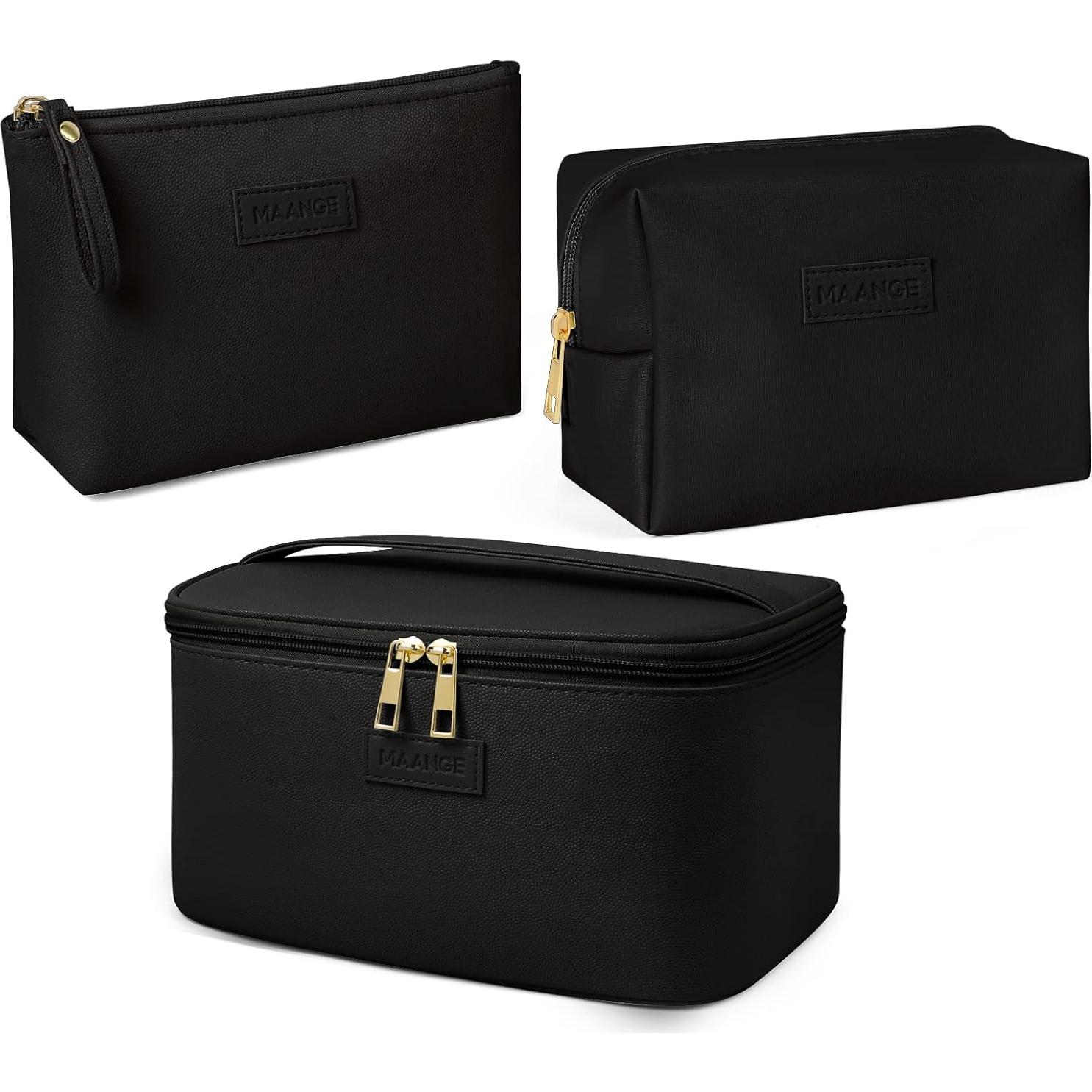 Bolsa de Maquillaje Grande MAANGE con 2 Bolsitas Negras