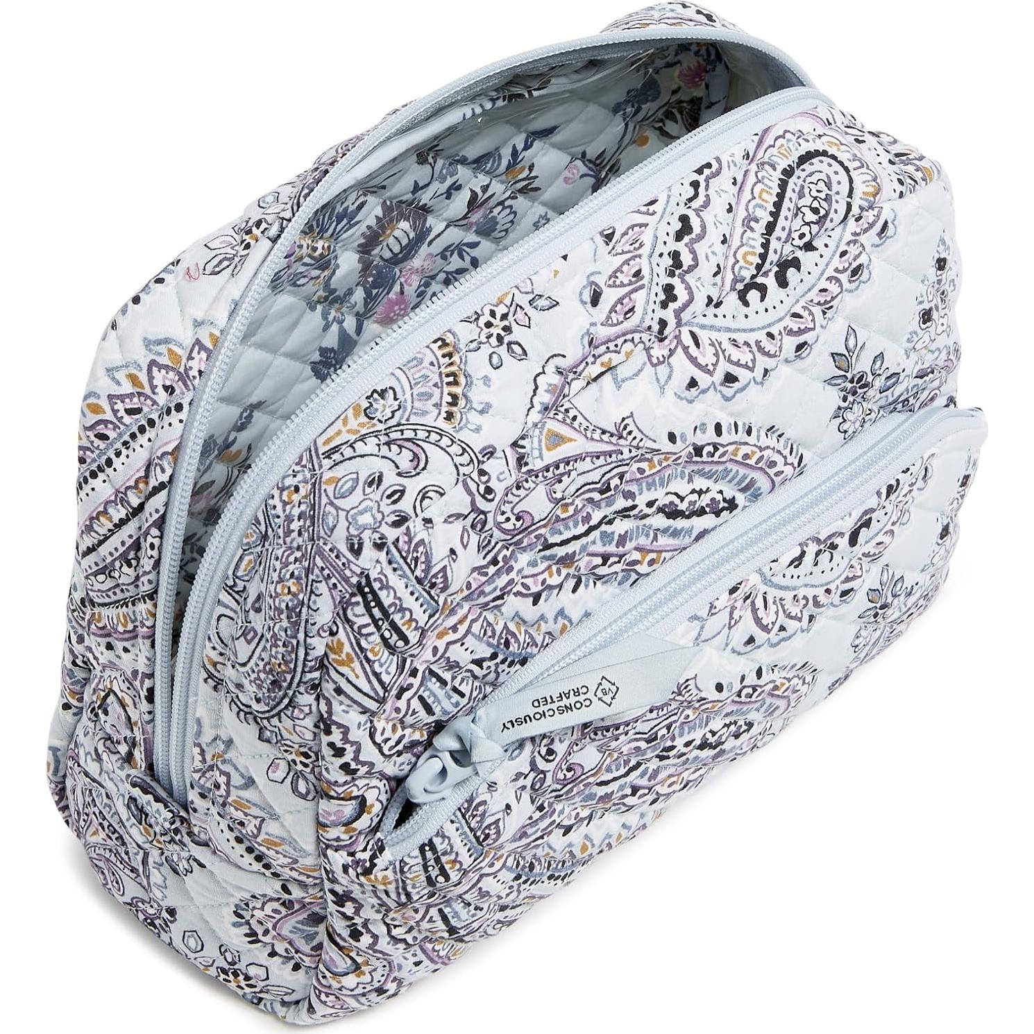 Organizador de Maquillaje Grande Vera Bradley - Algodón Reciclado