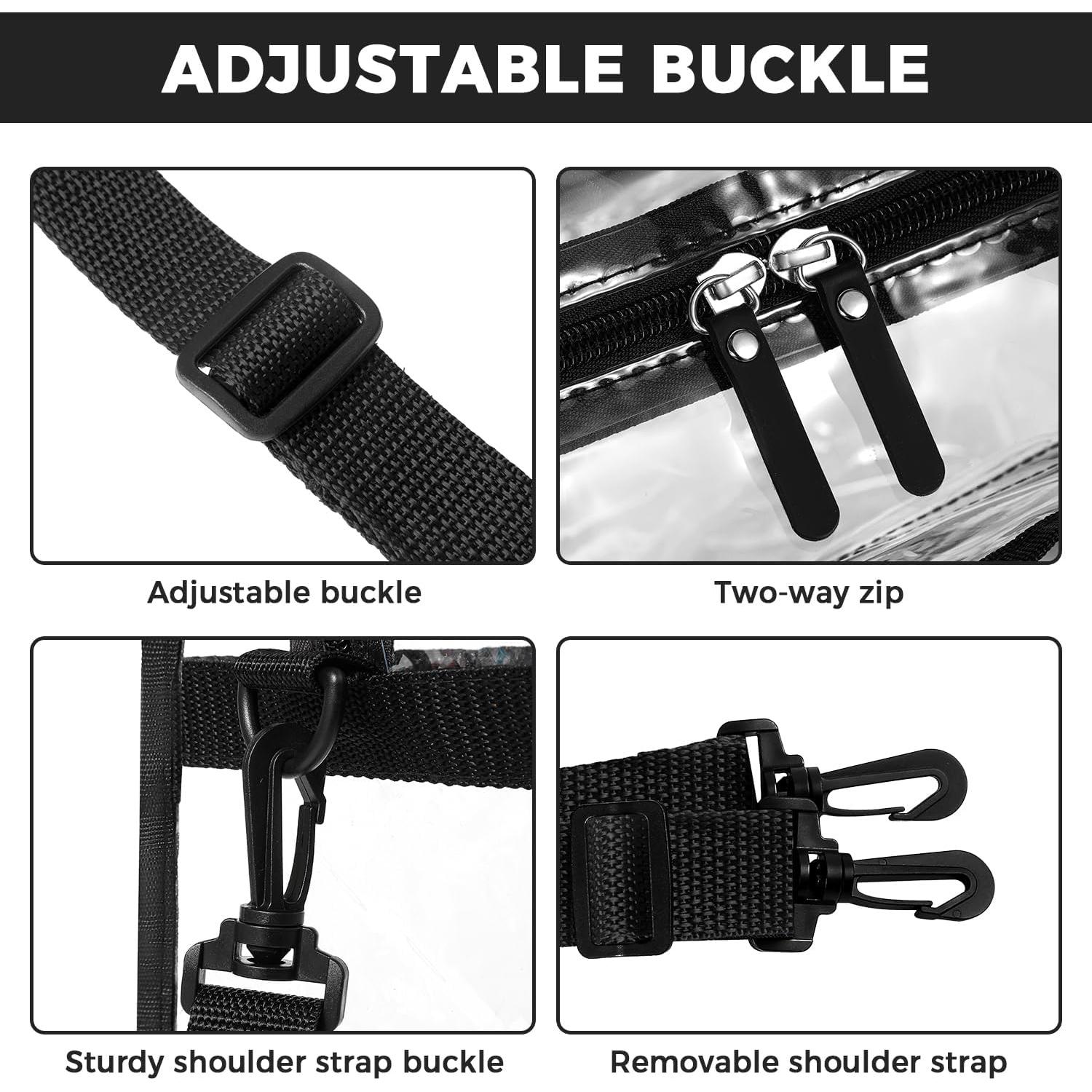 Bolsa Transparente Bagail Aprobada Estadio 30x30x15 cm