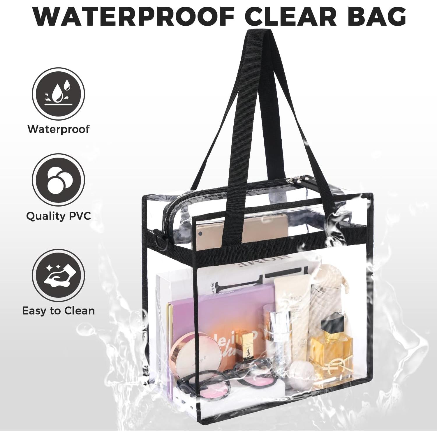 Bolsa Transparente Bagail Aprobada Estadio 30x30x15 cm