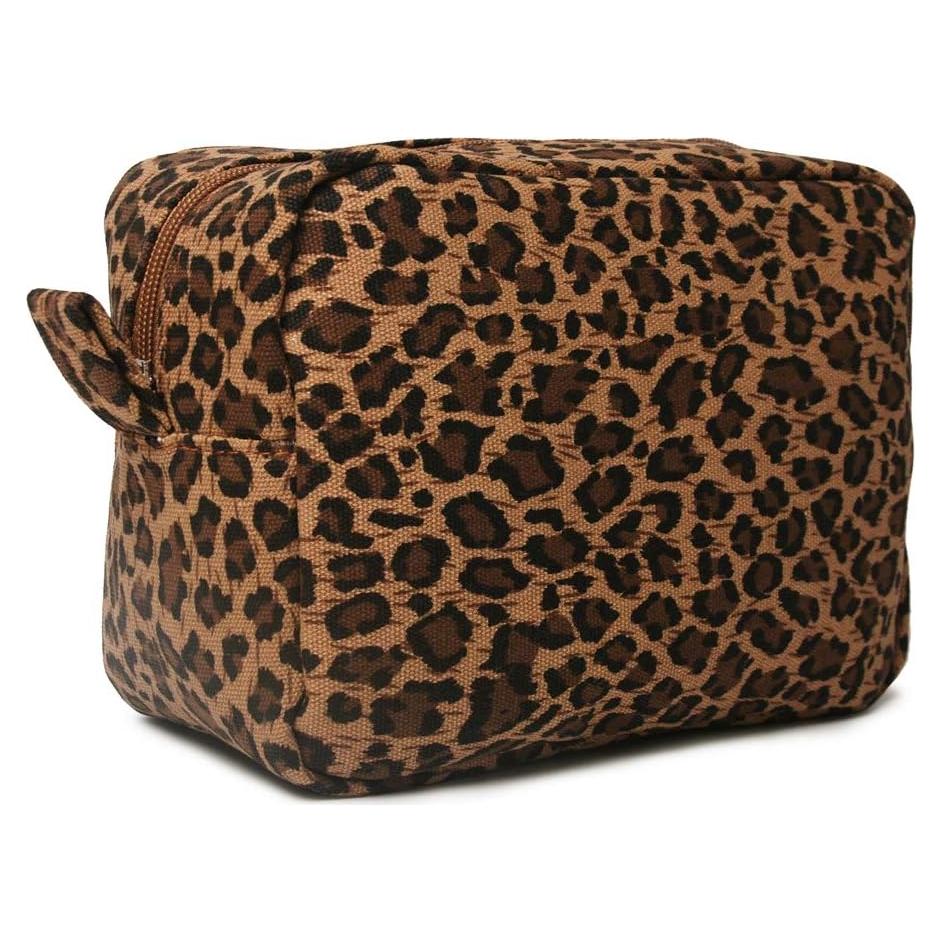 Bolsa de Maquillaje Lona Leopardo 4L Neceser Organizador