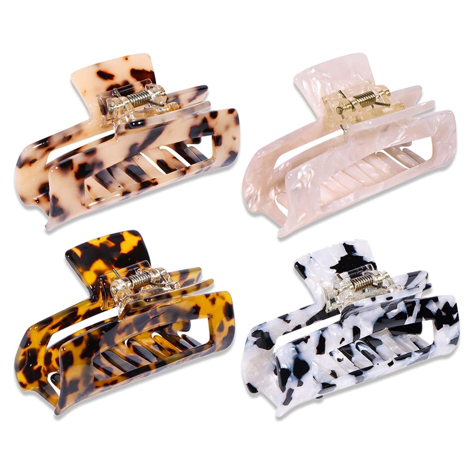 Clips de Garra para Cabello Magicsky - 4 Piezas, Tamaño Largo