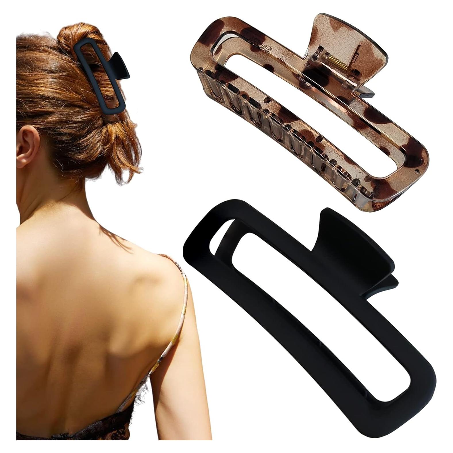 Pinzas para Cabello Irrompibles Nalodu 12.7 cm Neutras - 2 Piezas