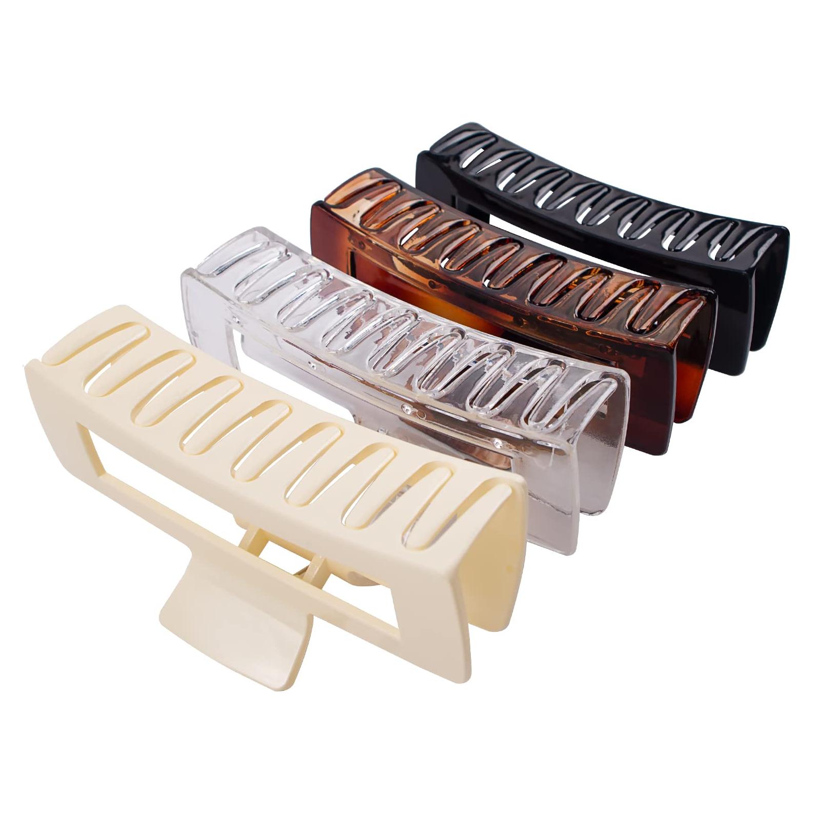 Paquete de 4 Pinzas para el Cabello Extra Grande Maorulu