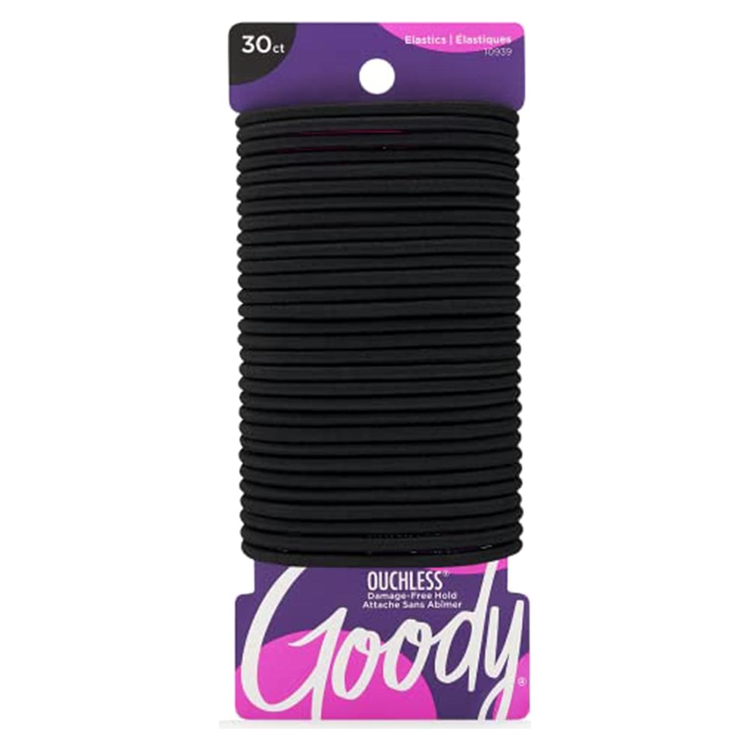 Gomas de Pelo Elásticas Goody Ouchless 30 Unidades Negro 4MM