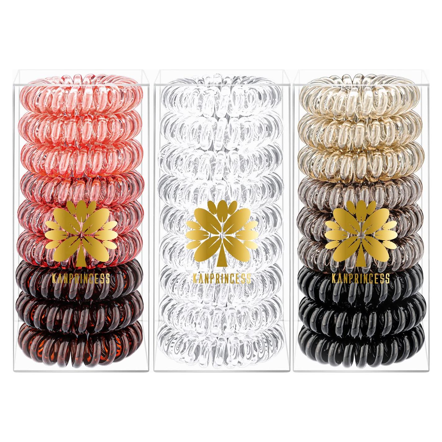 27 Espirales para Cabello KANPRINCESS Multicolor, Sin Pliegue