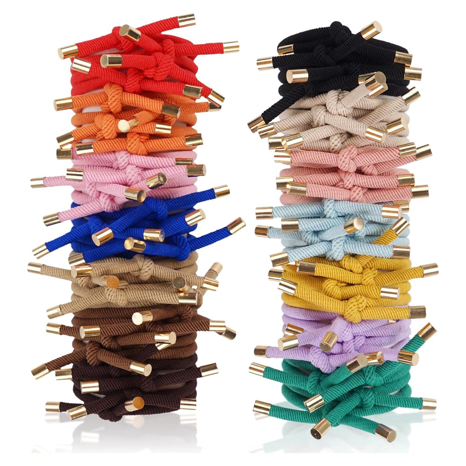 56 Gomas de Pelo Elásticas DealEachDay - 14 Colores Variados