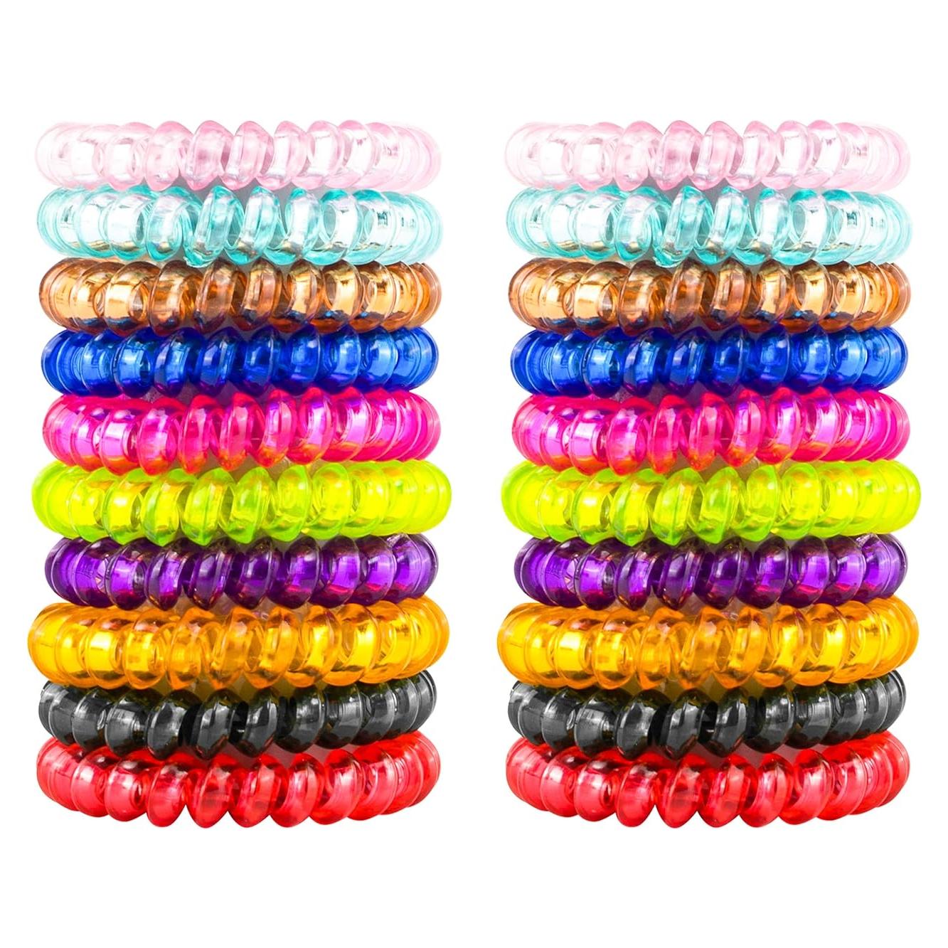 Tiras de Cabello Espirales 79STYLE 50pcs Coloridos Sin Daño