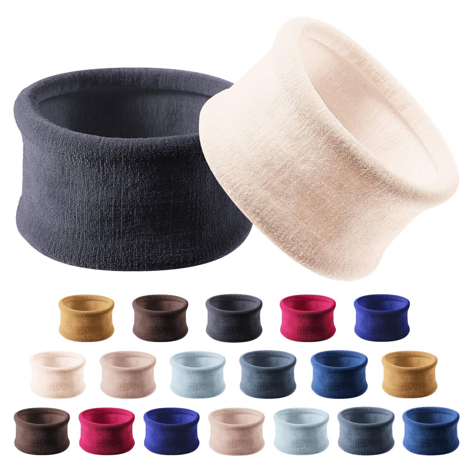 20 Bandas de Algodón Elástico eBoot para Cabello Grueso 6.5 cm