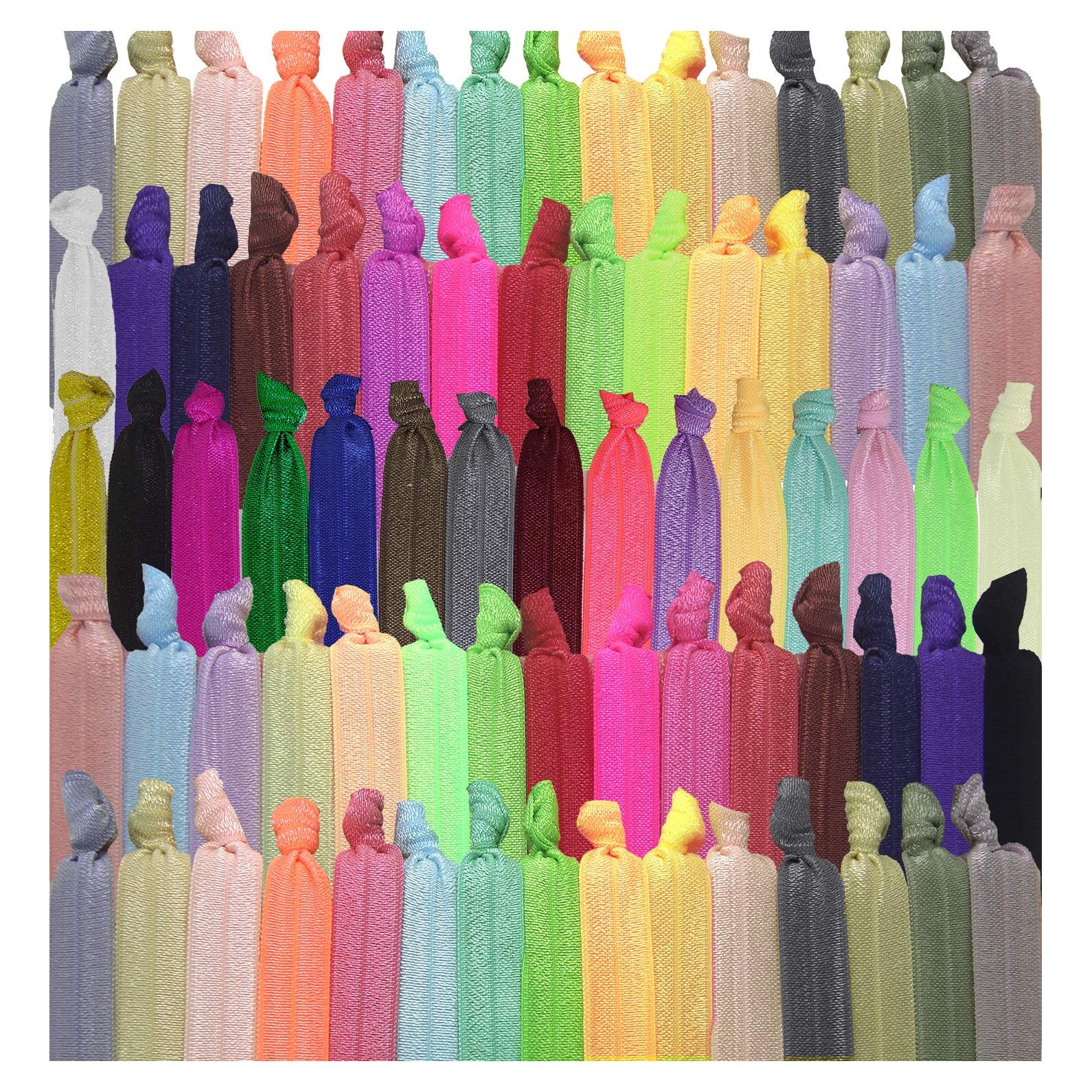 Lazos de Cabello 79STYLE 100 Pcs Sin Daño Multicolores