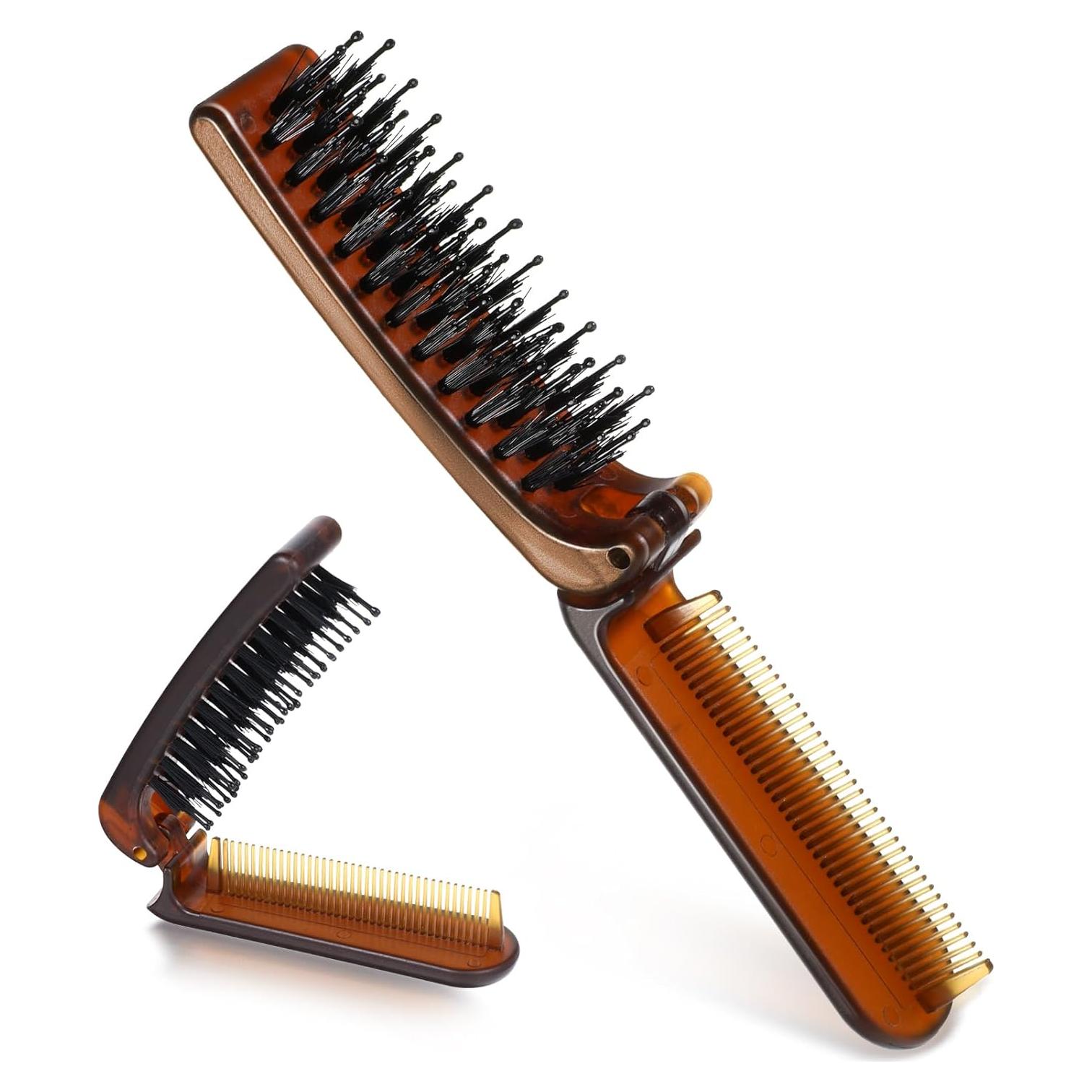 Cepillo de Pelo Plegable MOZEAT LENS Mini Portátil 17.5 cm