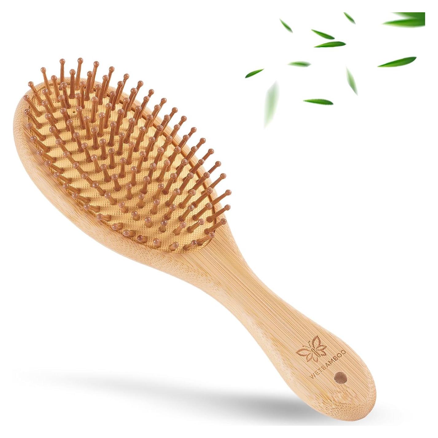 Cepillo de Pelo de Bambú WetBamboo - Desenredante Húmedo/Seco